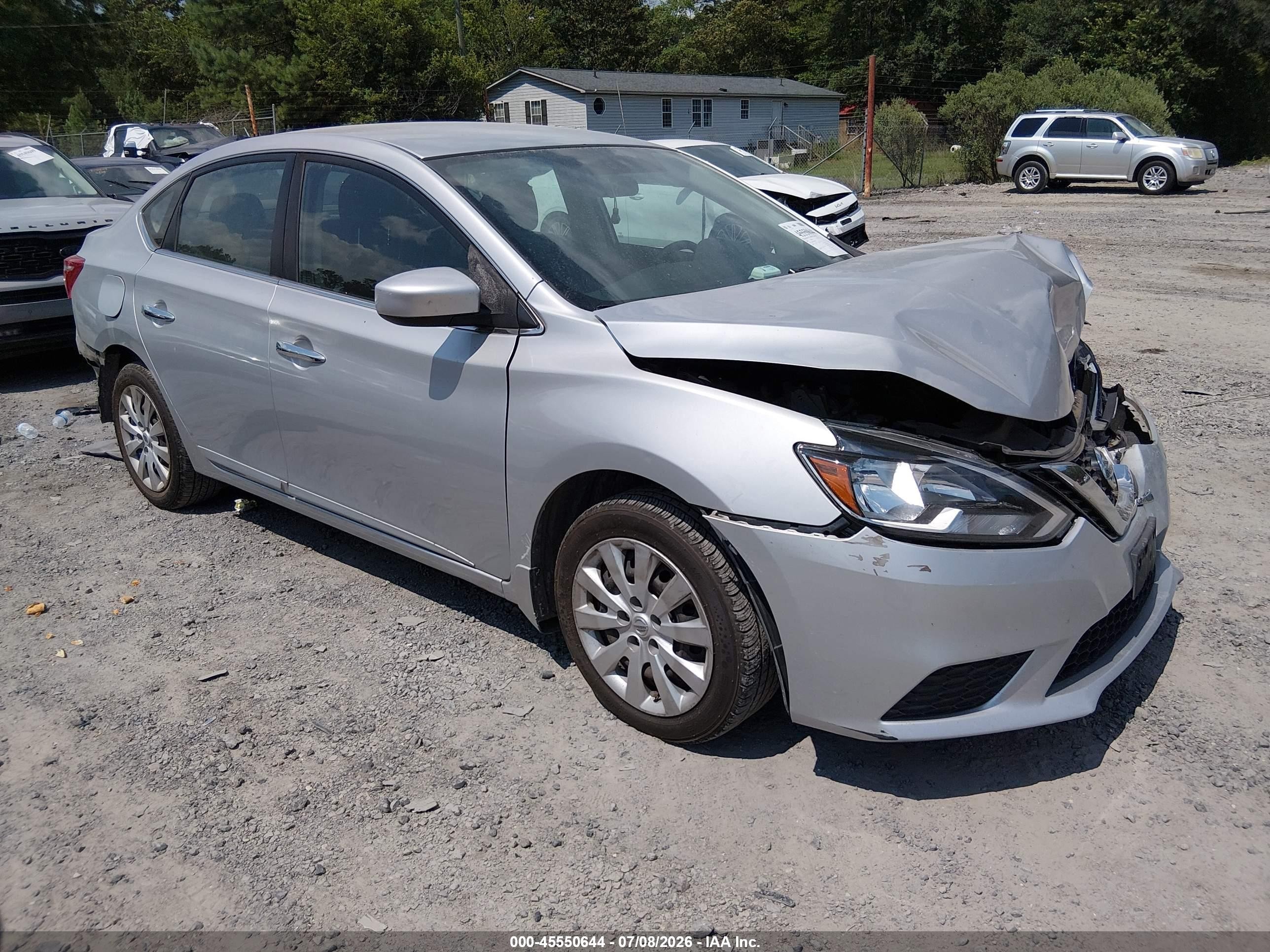 2016 Nissan Sentra S, VIN 3N1AB7AP3GY320192 — Зад