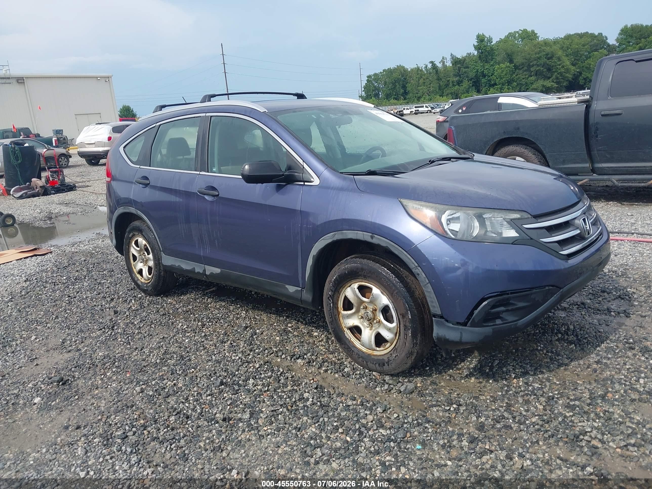2012 Honda CR-V LX, VIN 5J6RM4H32CL028056 — Storm