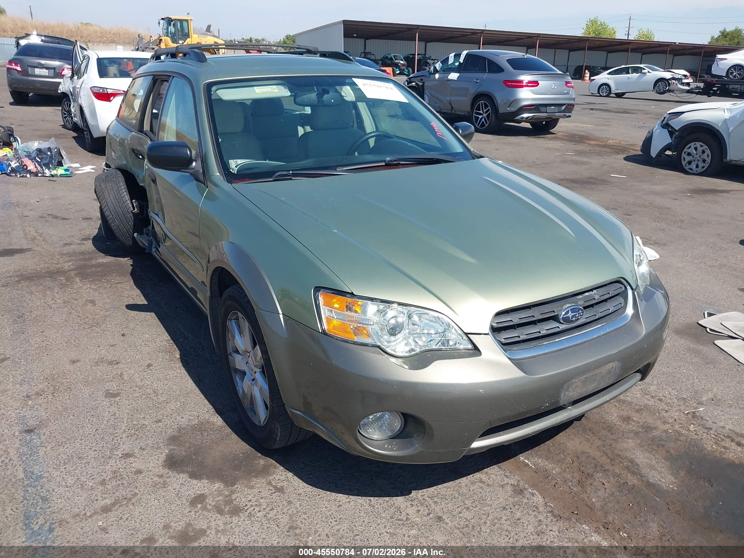 2007 Subaru Legacy Outback Basic, VIN 4S4BP61C476321767 — Бок
