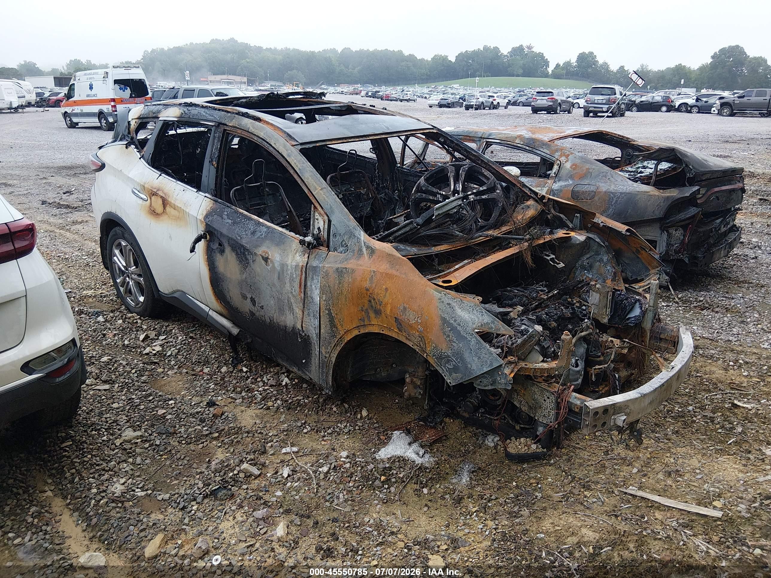 2017 Nissan Murano SL, VIN 5N1AZ2MH4HN175464 — Burn