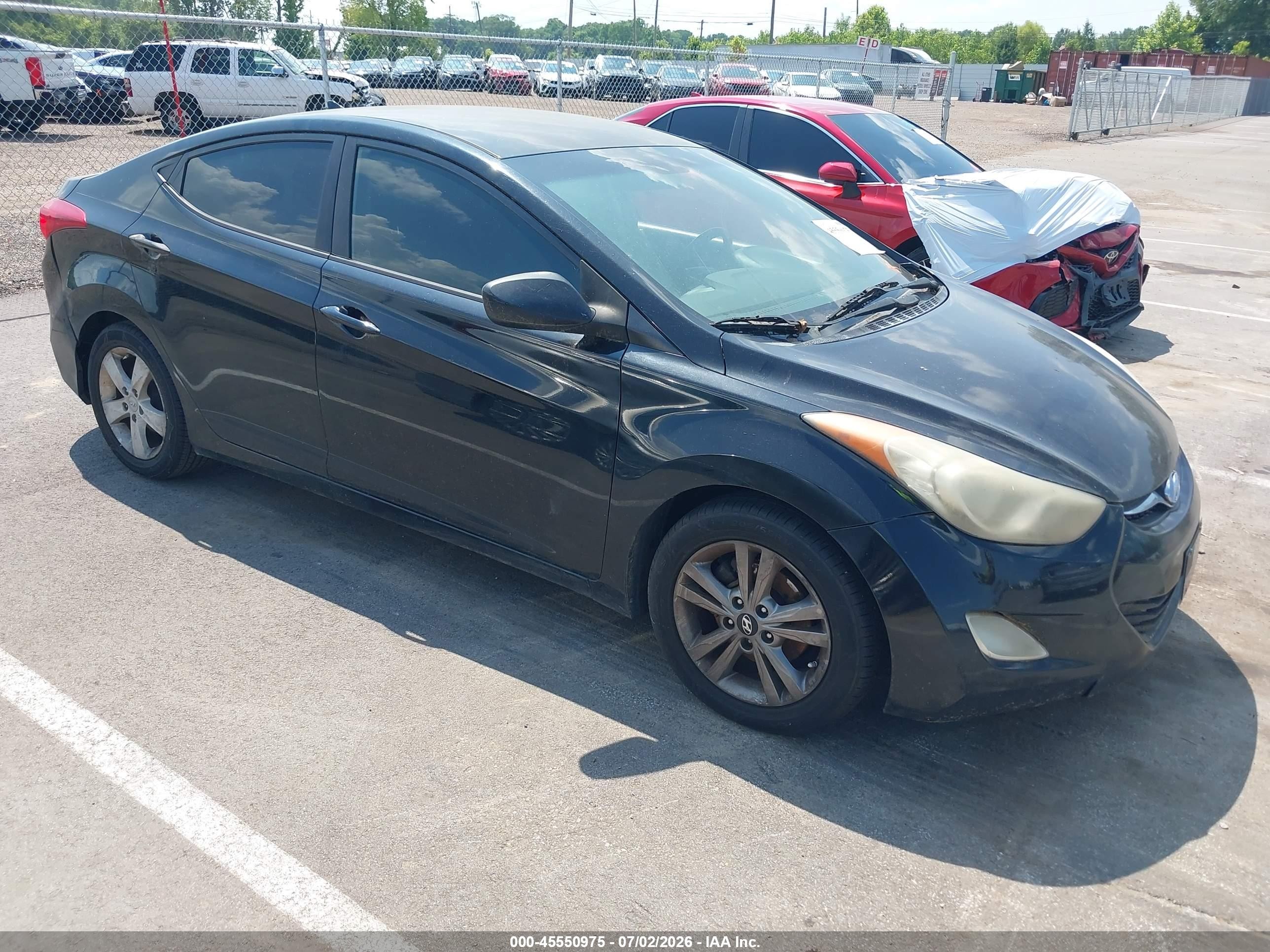 2012 Hyundai Elantra Limited, VIN 5NPDH4AE6CH102308 — Normal wear