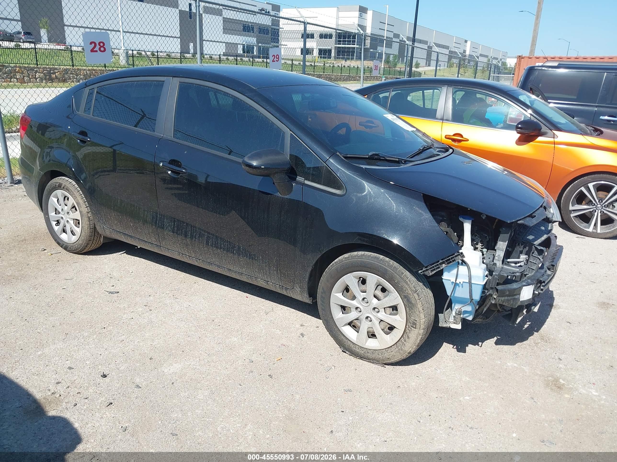 2017 Kia Rio LX, VIN KNADM4A36H6049778 — Front end