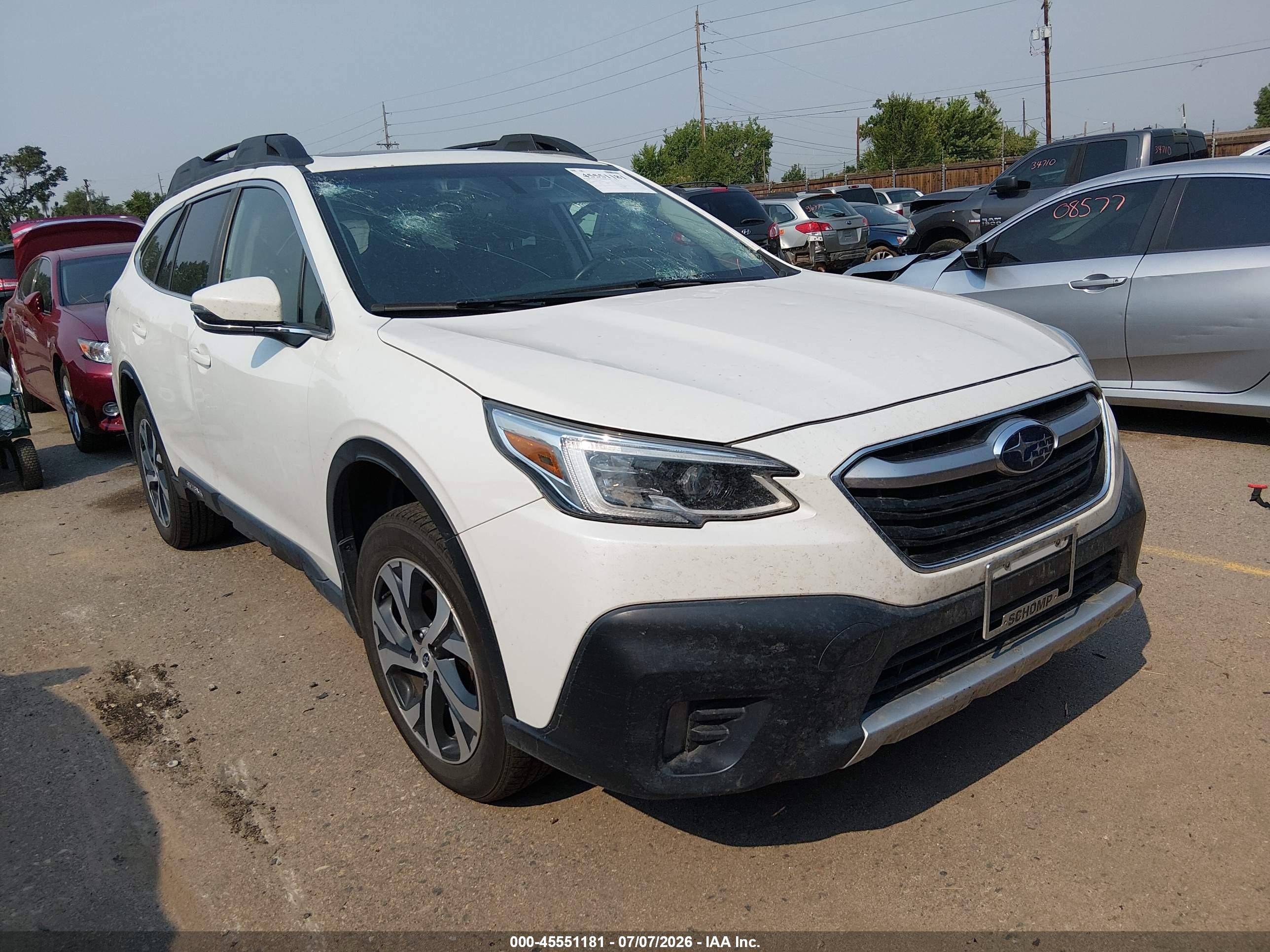 2021 Subaru Outback Limited XT, VIN 4S4BTGND2M3178173 — Град