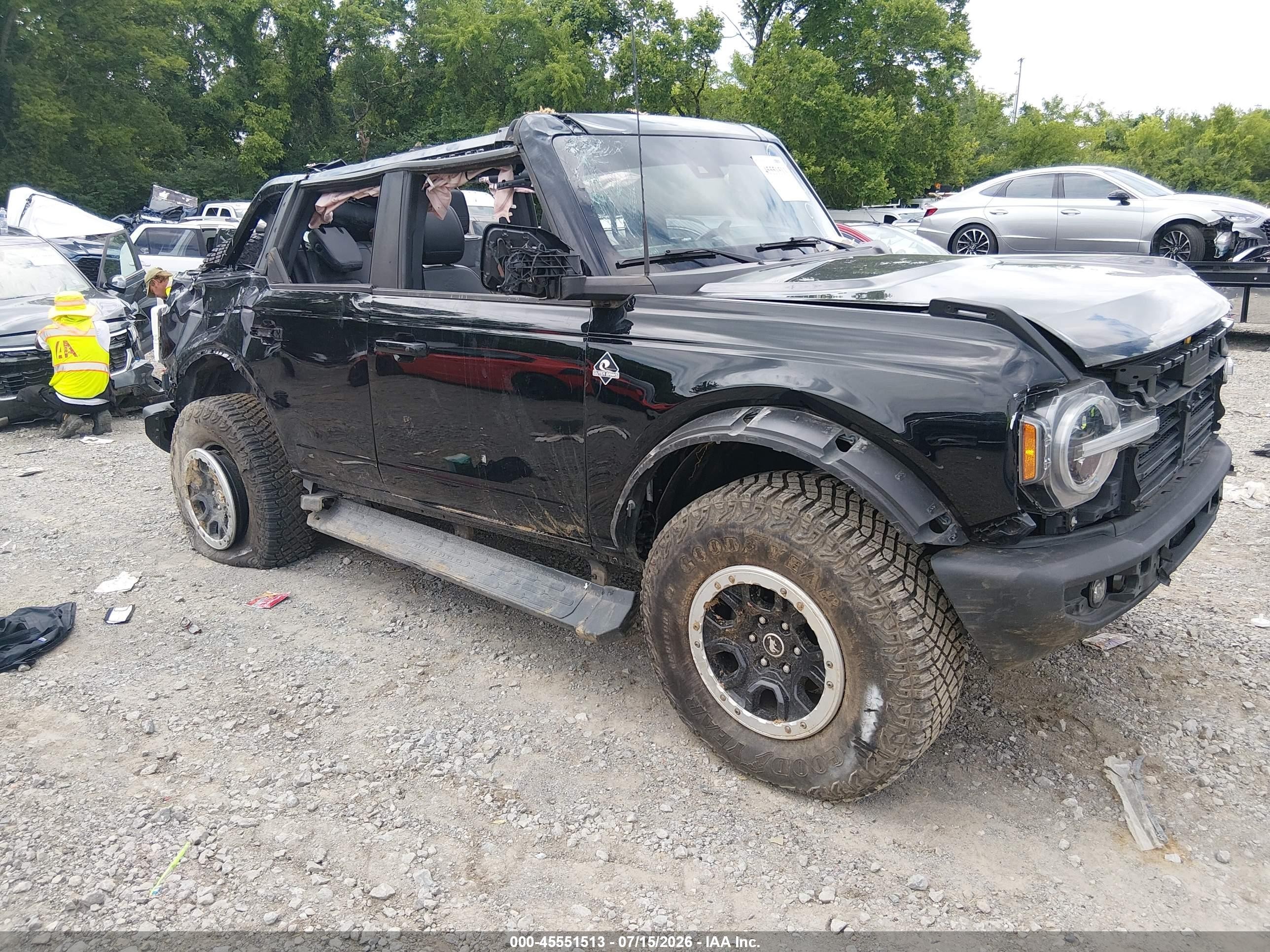2021 Ford Bronco, VIN 1FMDE5DH0MLB05220 — Rollover