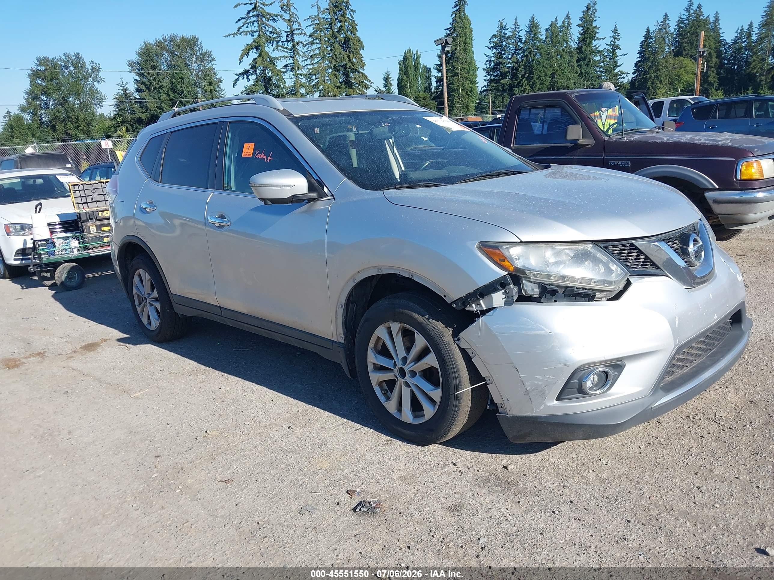 2015 Nissan Rogue SL, VIN 5N1AT2MV3FC836238 — Biohazard / chemical