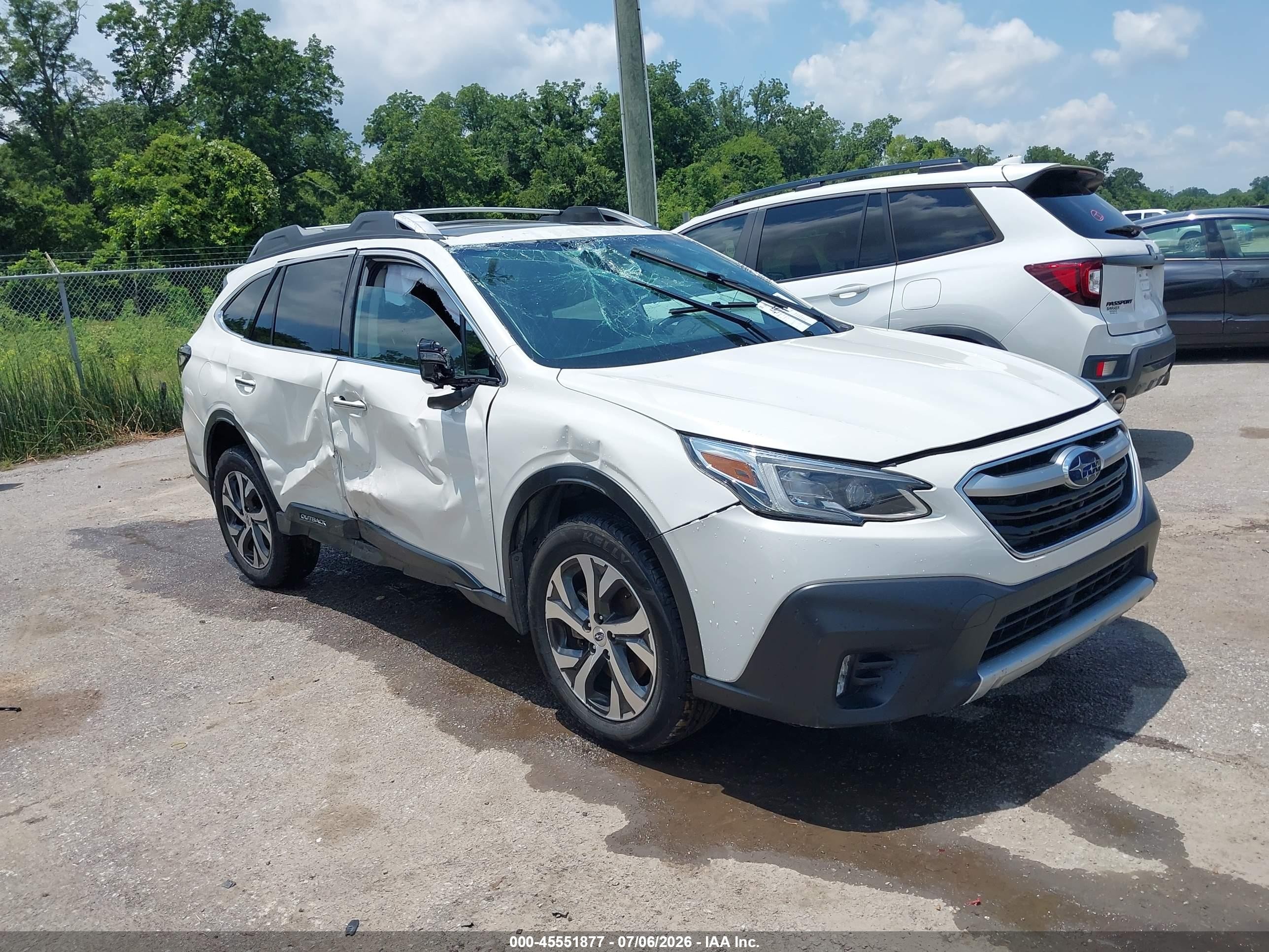 2022 Subaru Outback Touring XT, VIN 4S4BTGPD5N3224027 — Rollover