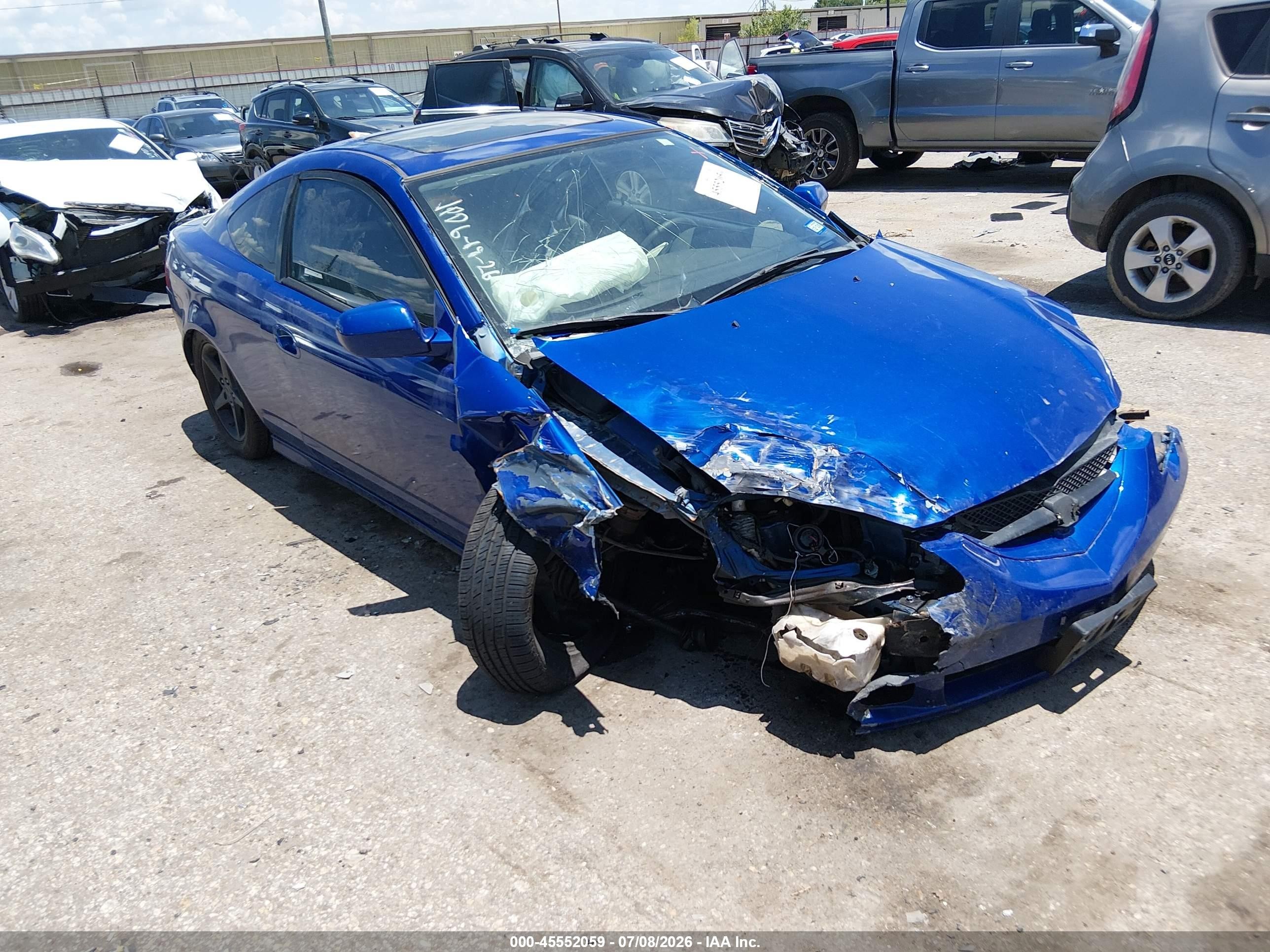 2002 Acura RSX Type S, VIN JH4DC53092C008650 — Перед