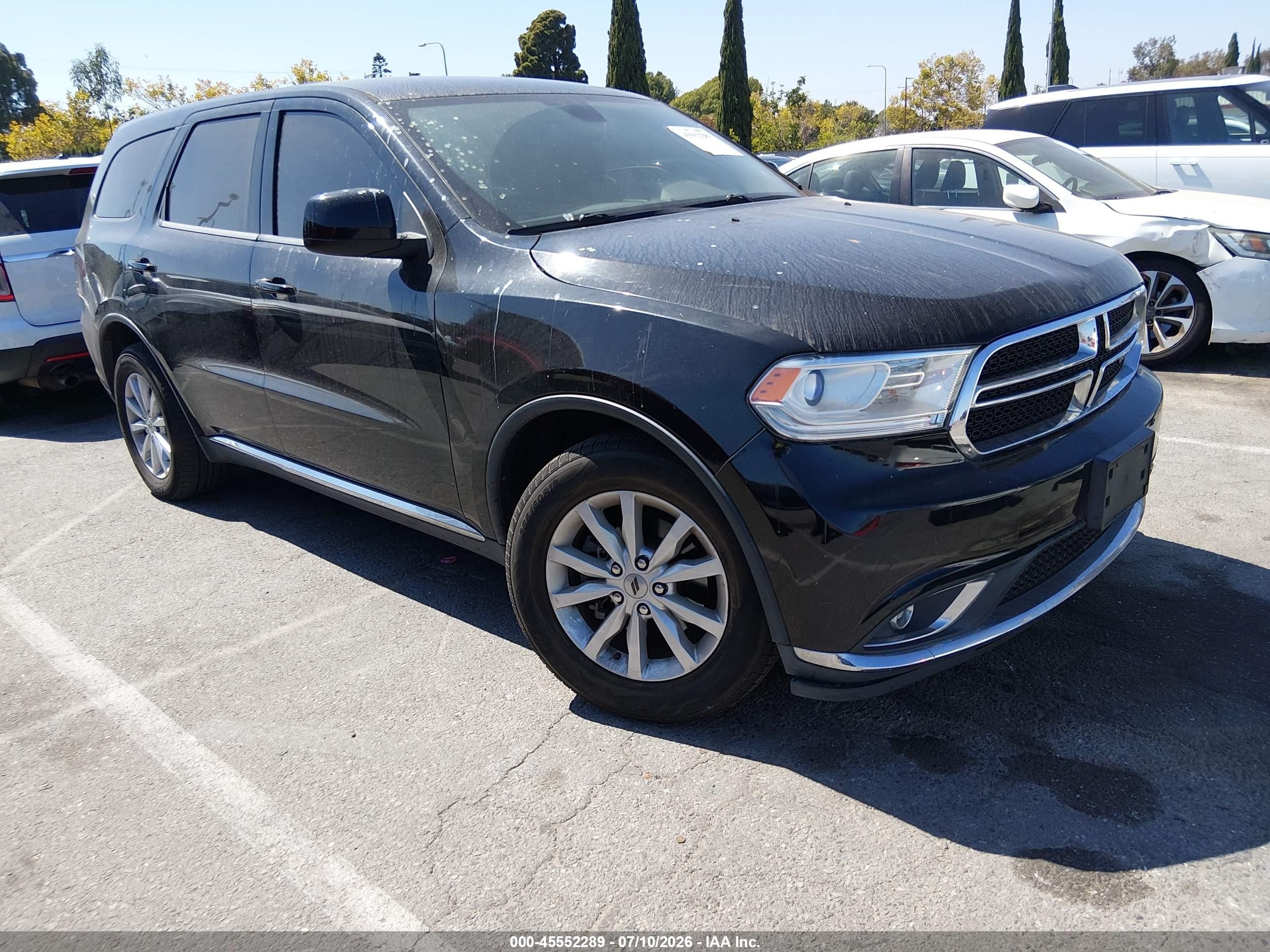 2019 Dodge Durango SXT, VIN 1C4RDHAG8KC852572 — Rear end