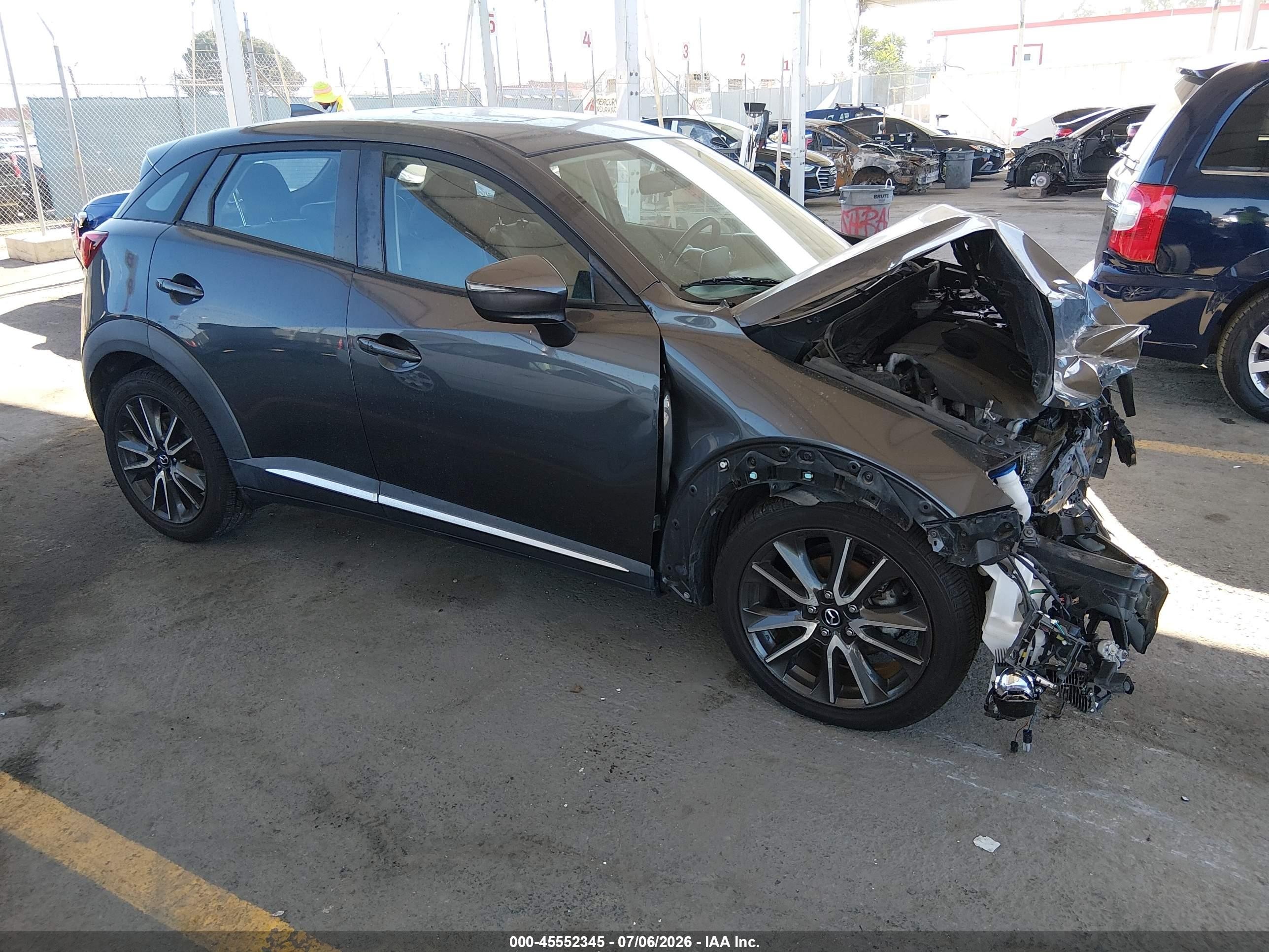 2017 Mazda CX-3 Grand Touring, VIN JM1DKDD7XH0148548 — Front end