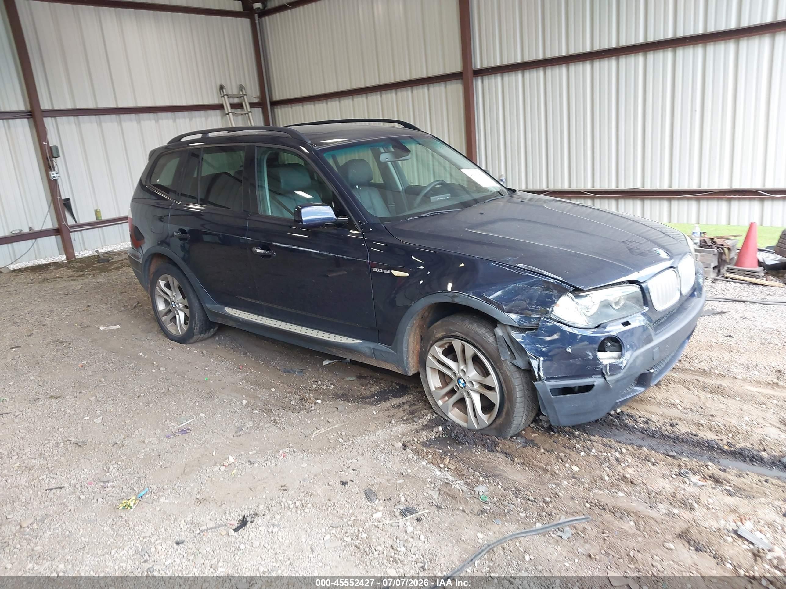 2008 BMW X3 3.0si, VIN WBXPC93428WJ20919 — Перед