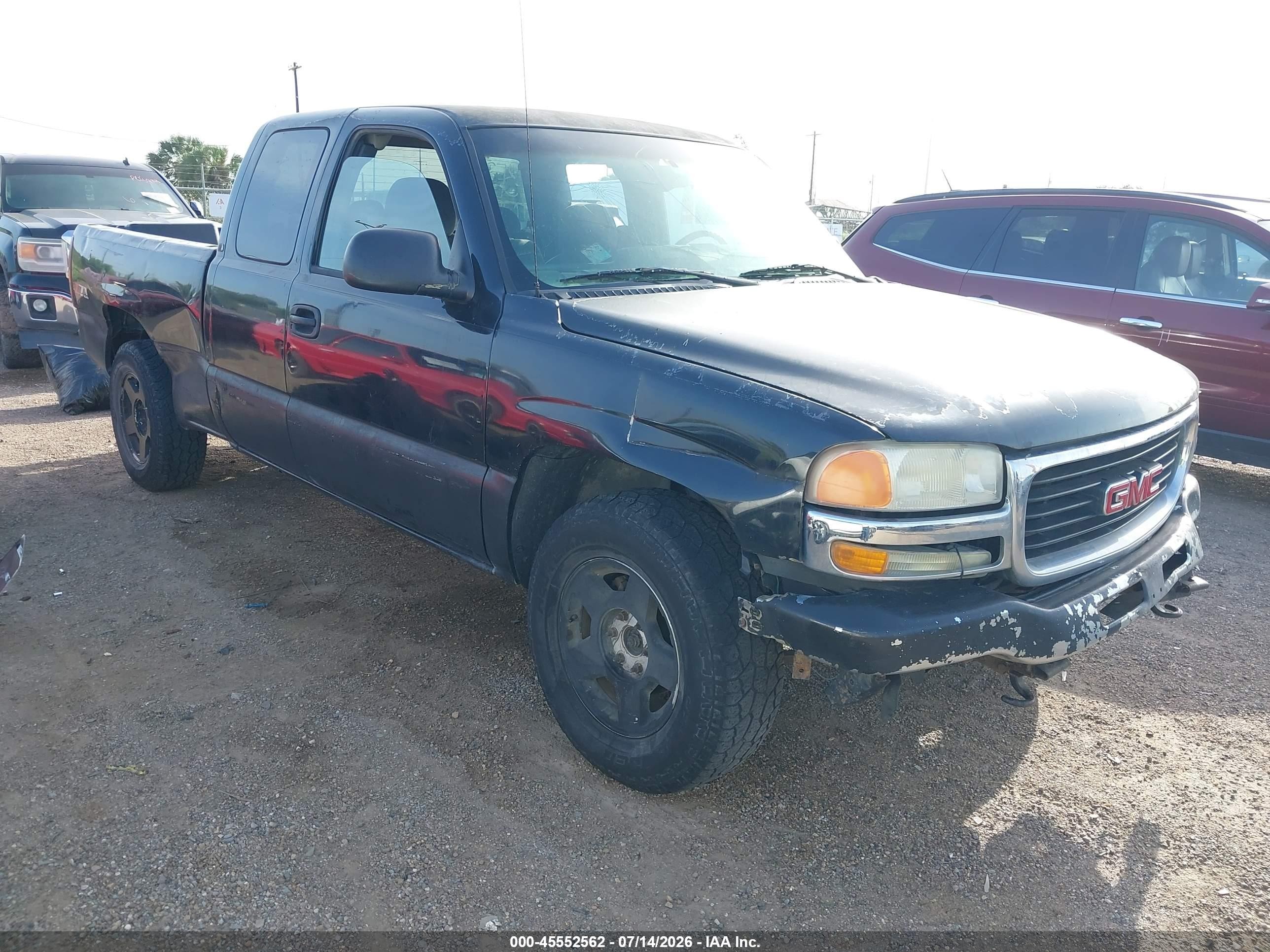 2003 GMC Sierra 1500 SLE, VIN 1GTEK19T13E377589 — Repossession