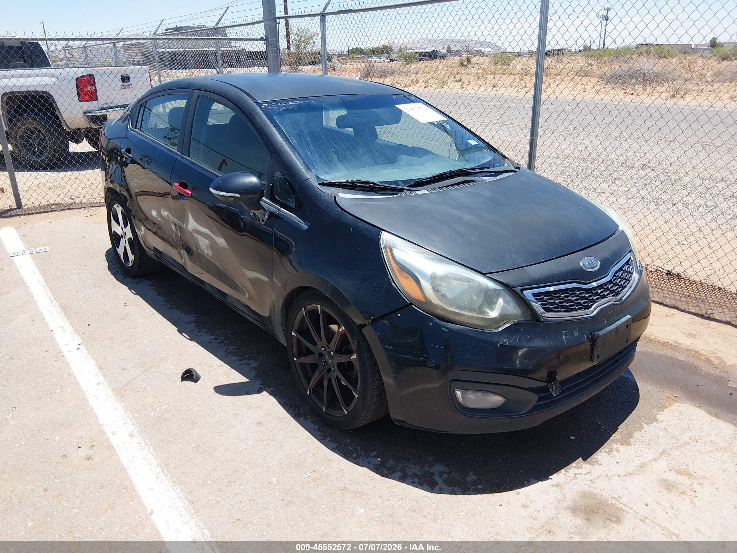 2012 Kia Rio EX, VIN KNADN4A37C6084965 — Side