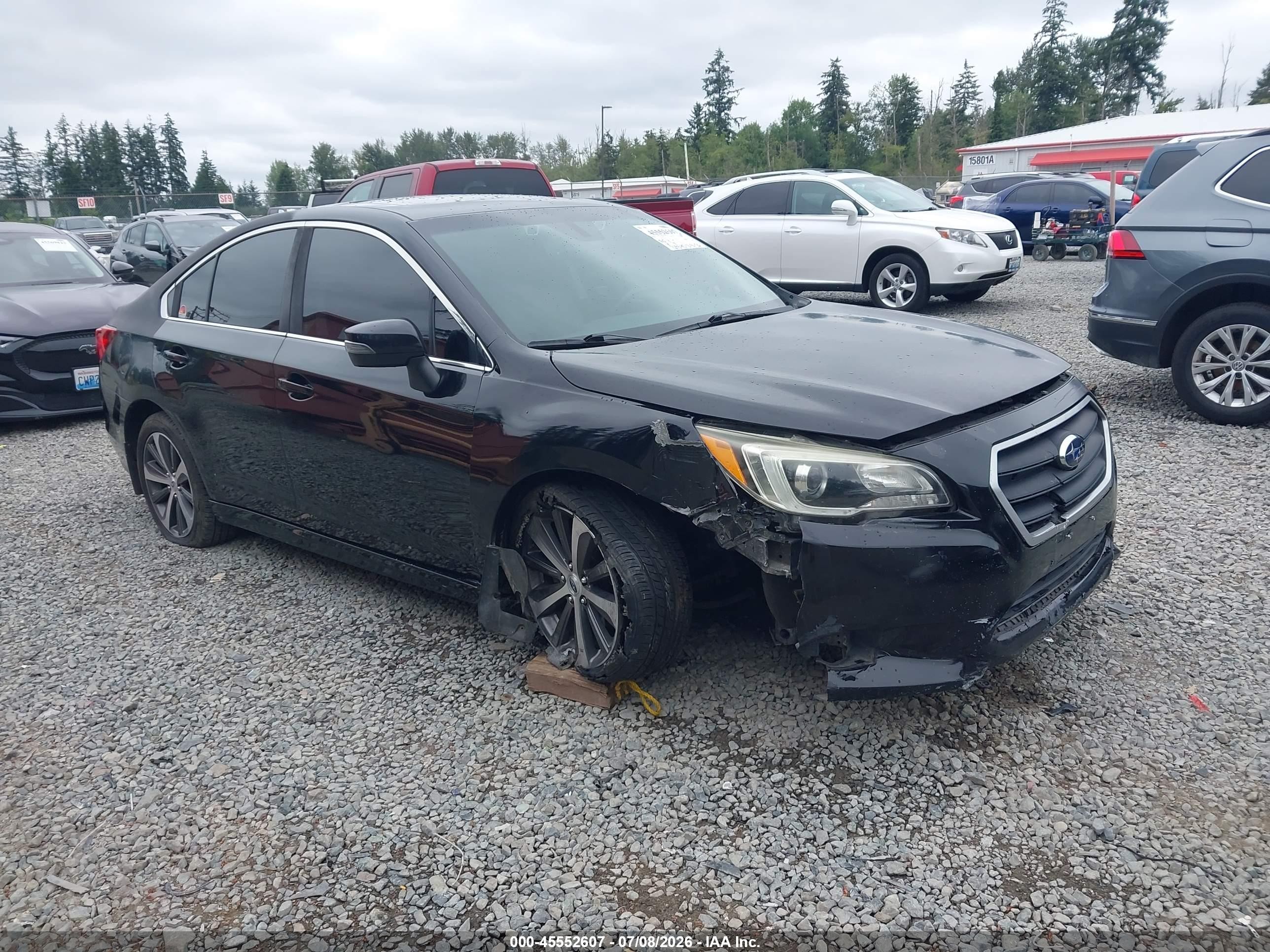 2017 Subaru Legacy Limited, VIN 4S3BNAN6XH3034938 — Front end