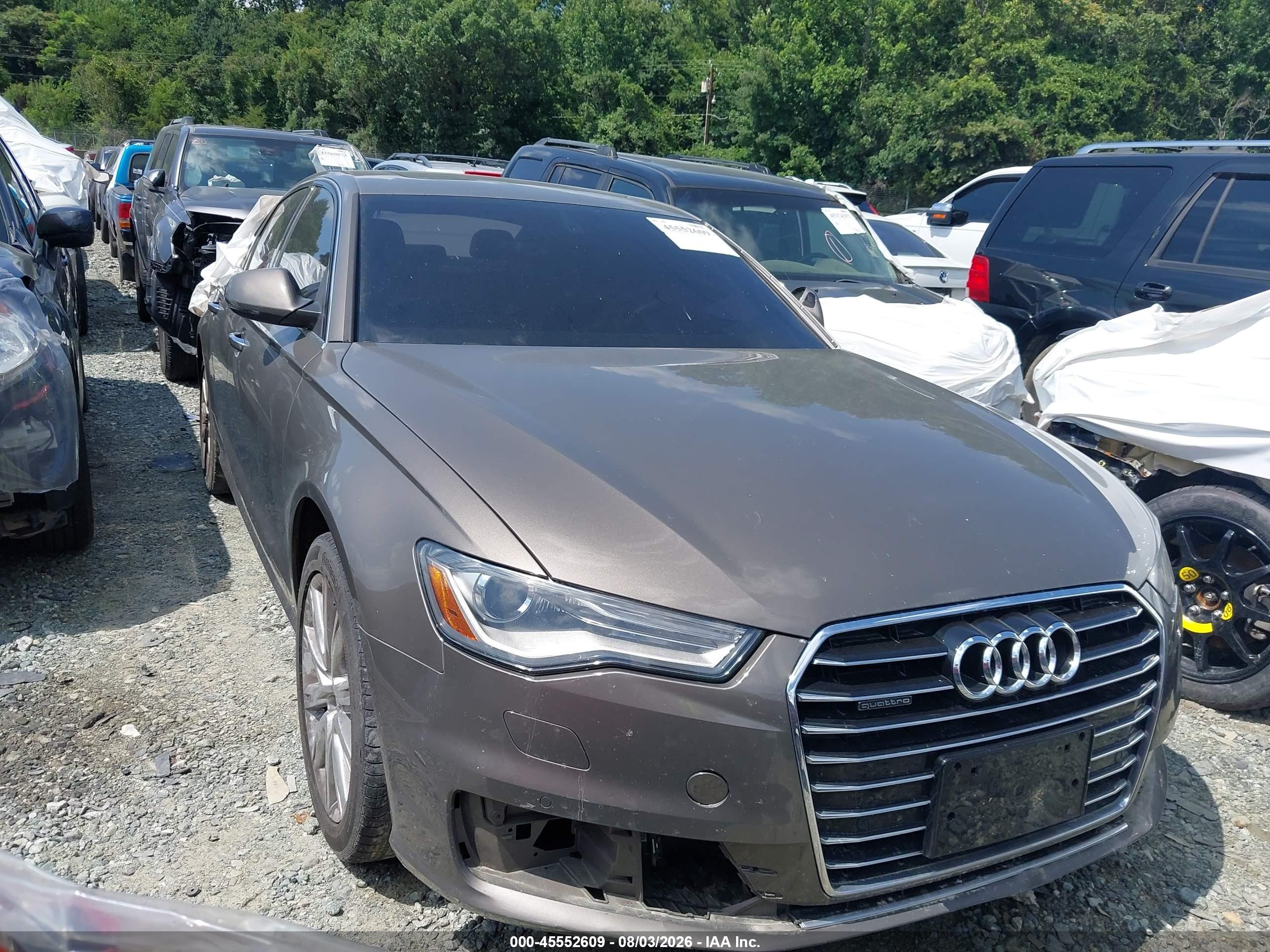 2016 Audi A6 Premium Plus, VIN WAUGFAFC4GN007340 — Rear end