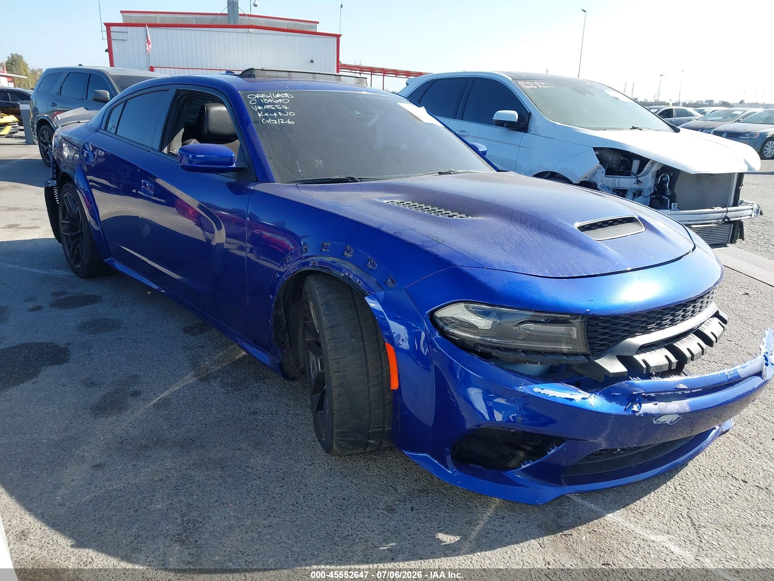 2021 Dodge Charger Scat Pack Widebody, VIN 2C3CDXGJ6MH579557 — Theft recovery