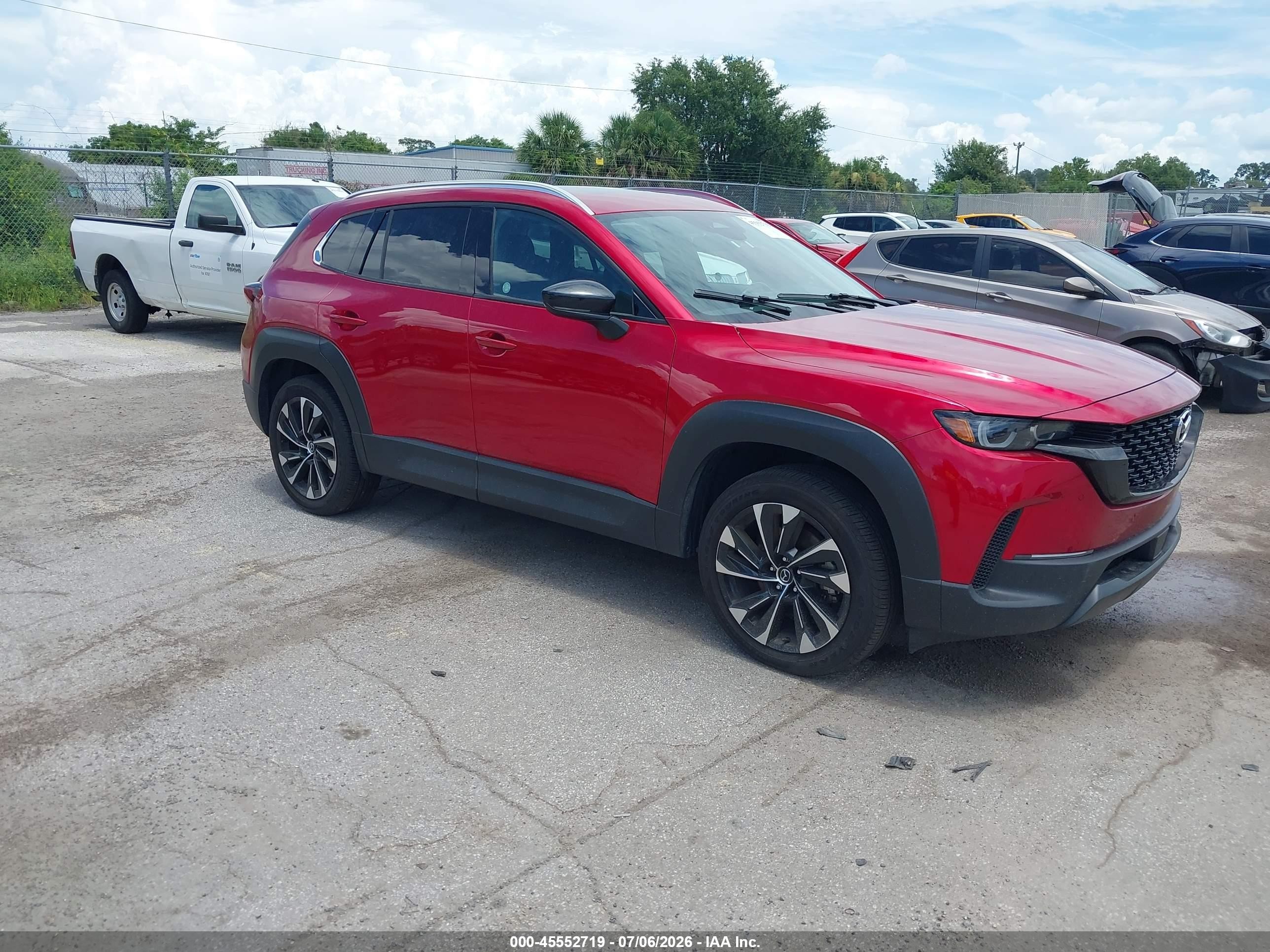 2026 Mazda CX-50 Hybrid Premium Plus, VIN 7MMVAAEW2TN143836 — Rear end