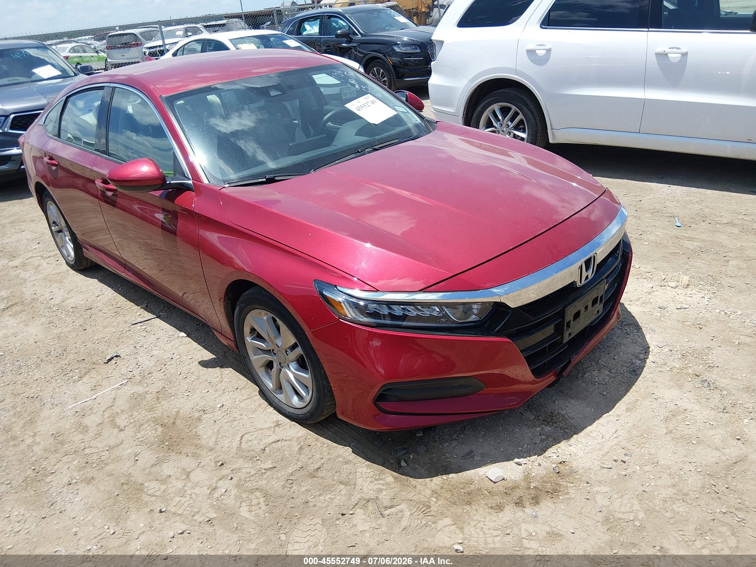 2019 Honda Accord LX, VIN 1HGCV1F12KA155166 — Бок