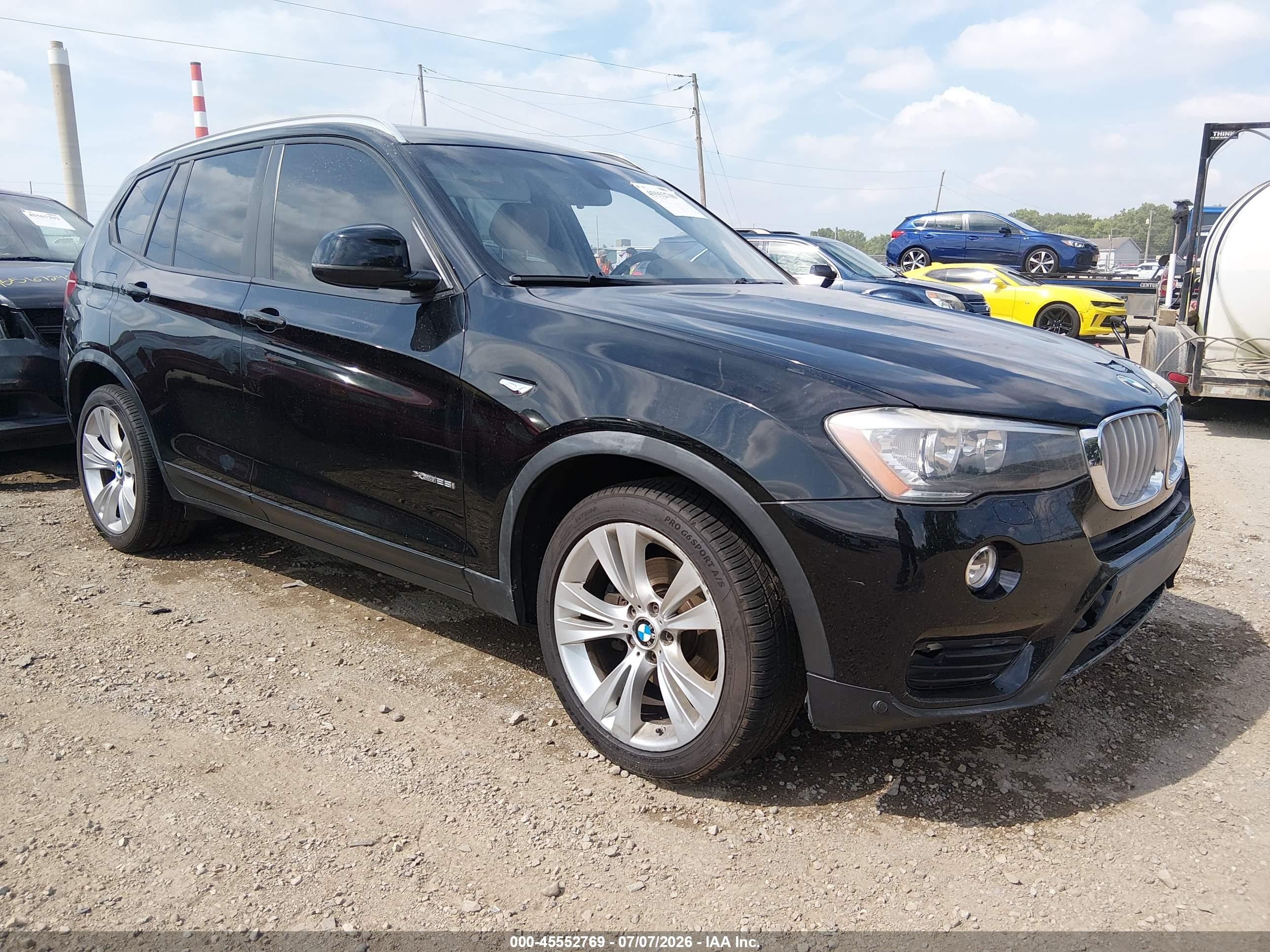 2016 BMW X3 xDrive28i, VIN 5UXWX9C59G0D89069 — Front end