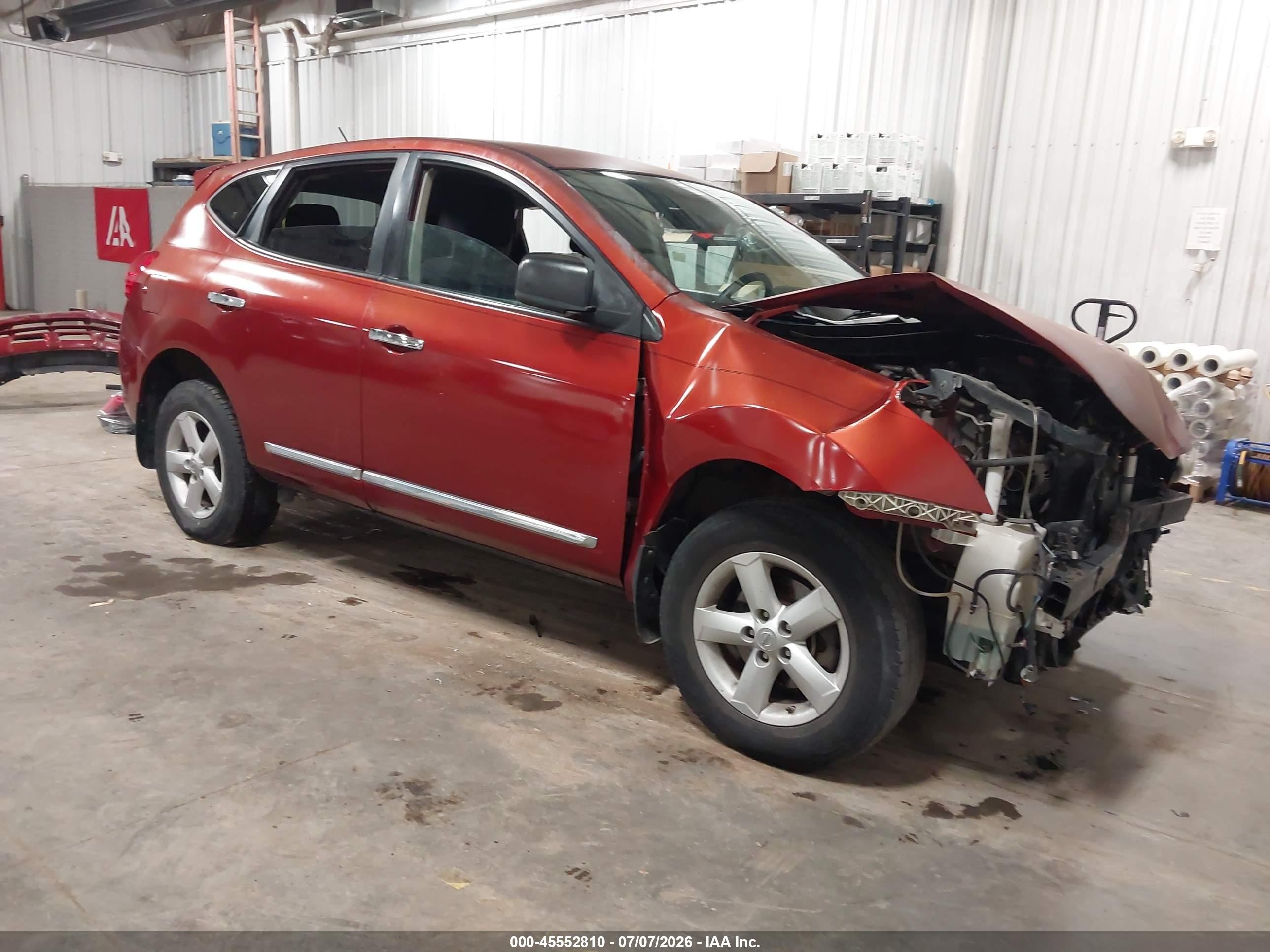 2012 Nissan Rogue SV, VIN JN8AS5MT4CW269396 — Front end