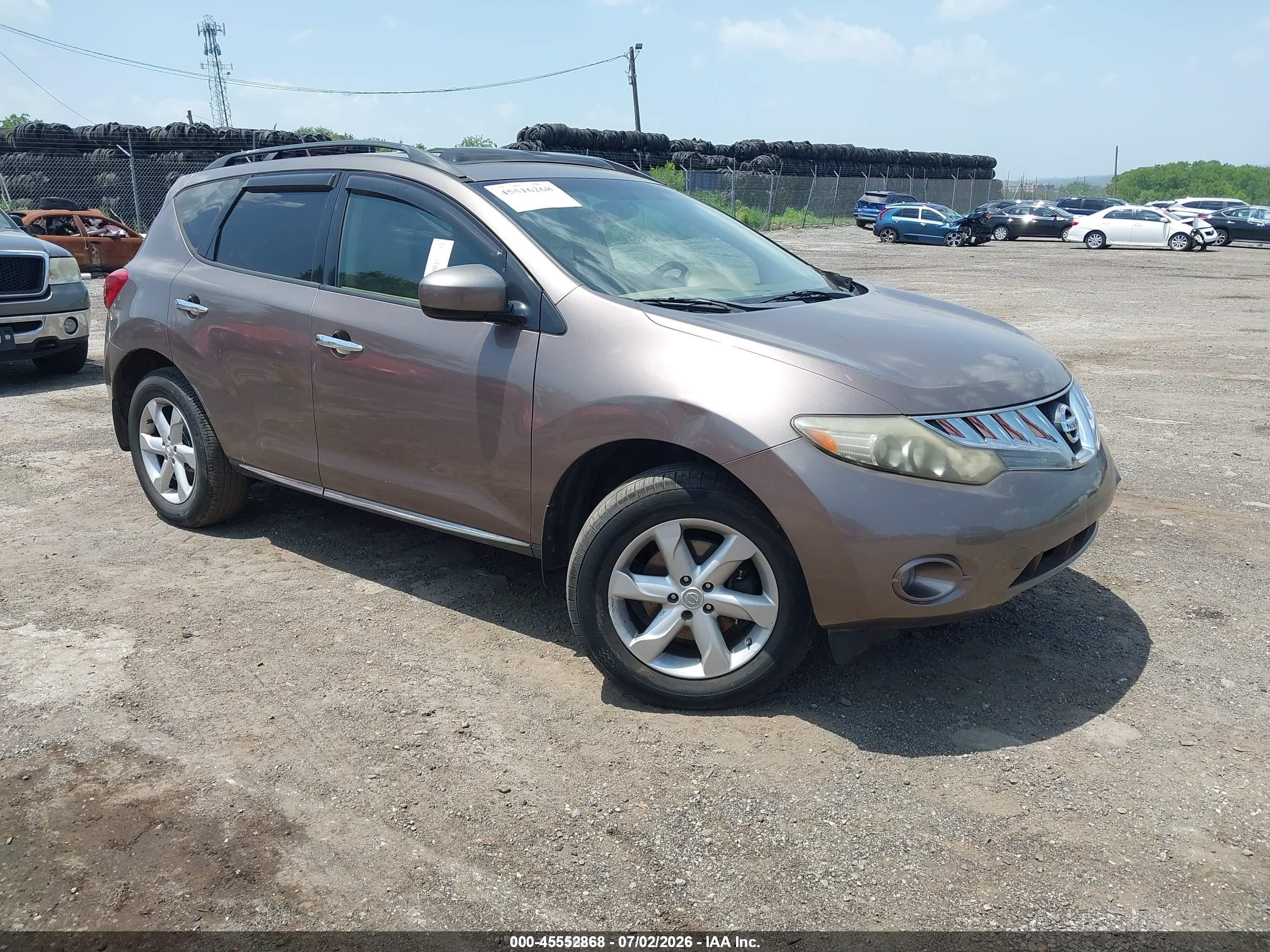 2009 Nissan Murano SL, VIN JN8AZ18W59W148216 — Front end