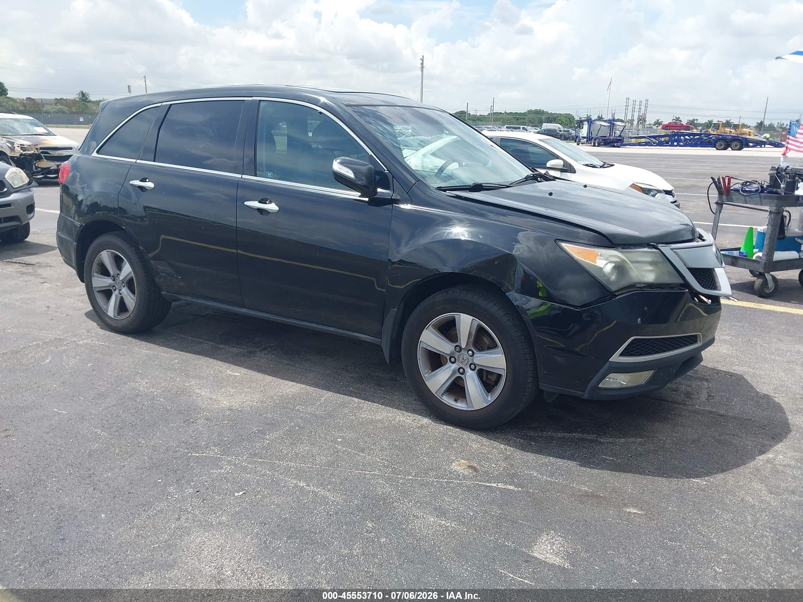 2012 Acura MDX Technology, VIN 2HNYD2H3XCH504065 — Front end