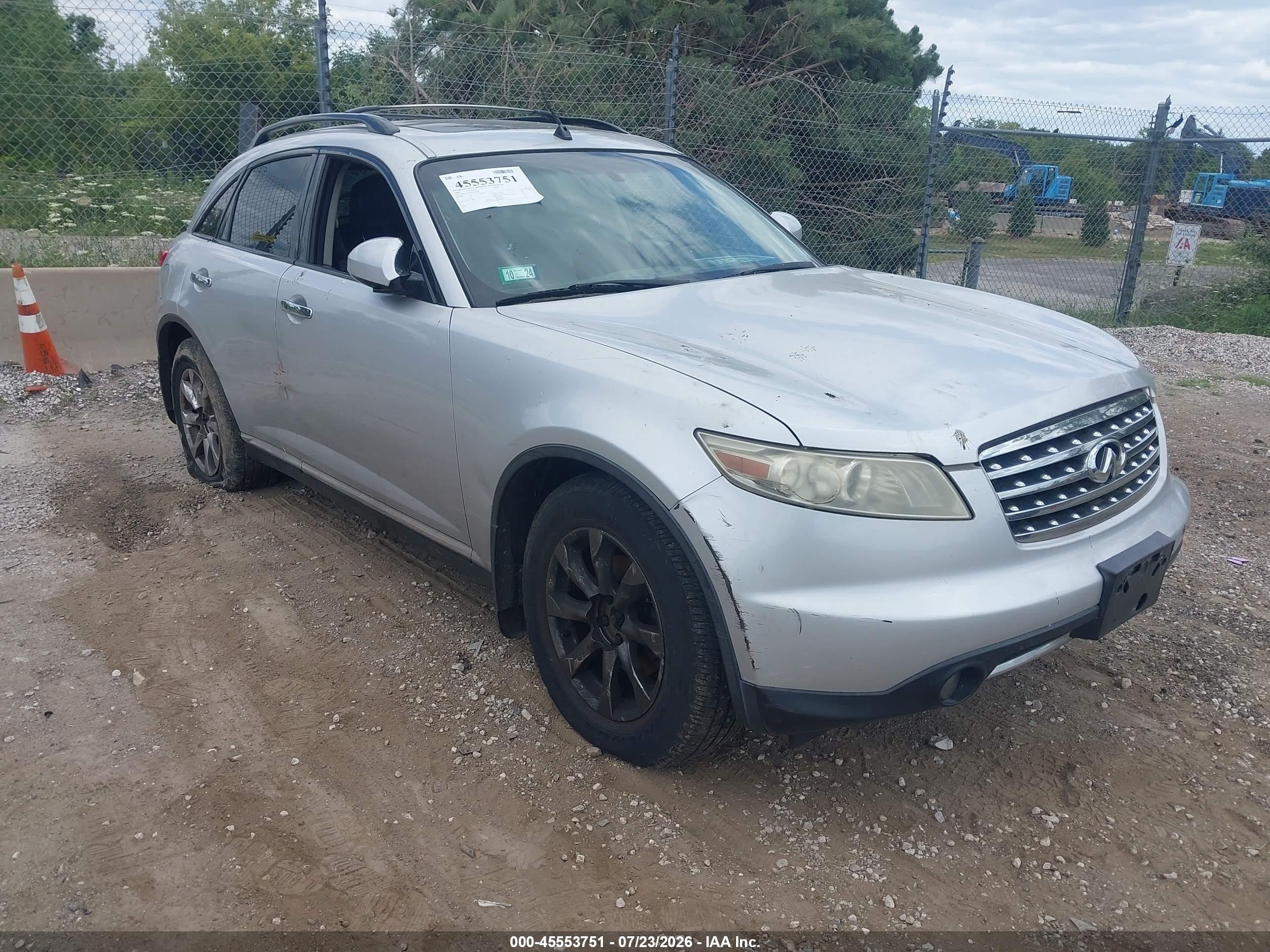 2008 Infiniti FX, VIN JNRAS08WX8X202919 — Front end