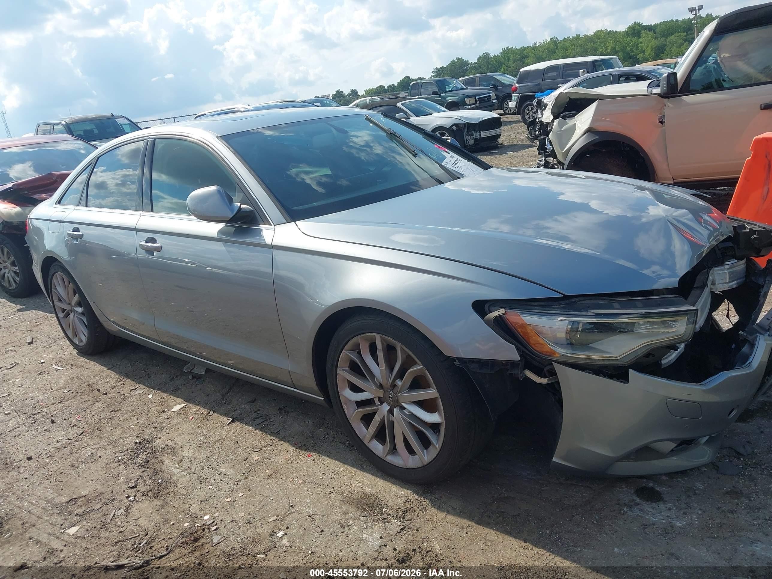 2013 Audi A6 Premium Plus, VIN WAUGFAFC2DN010653 — Front end