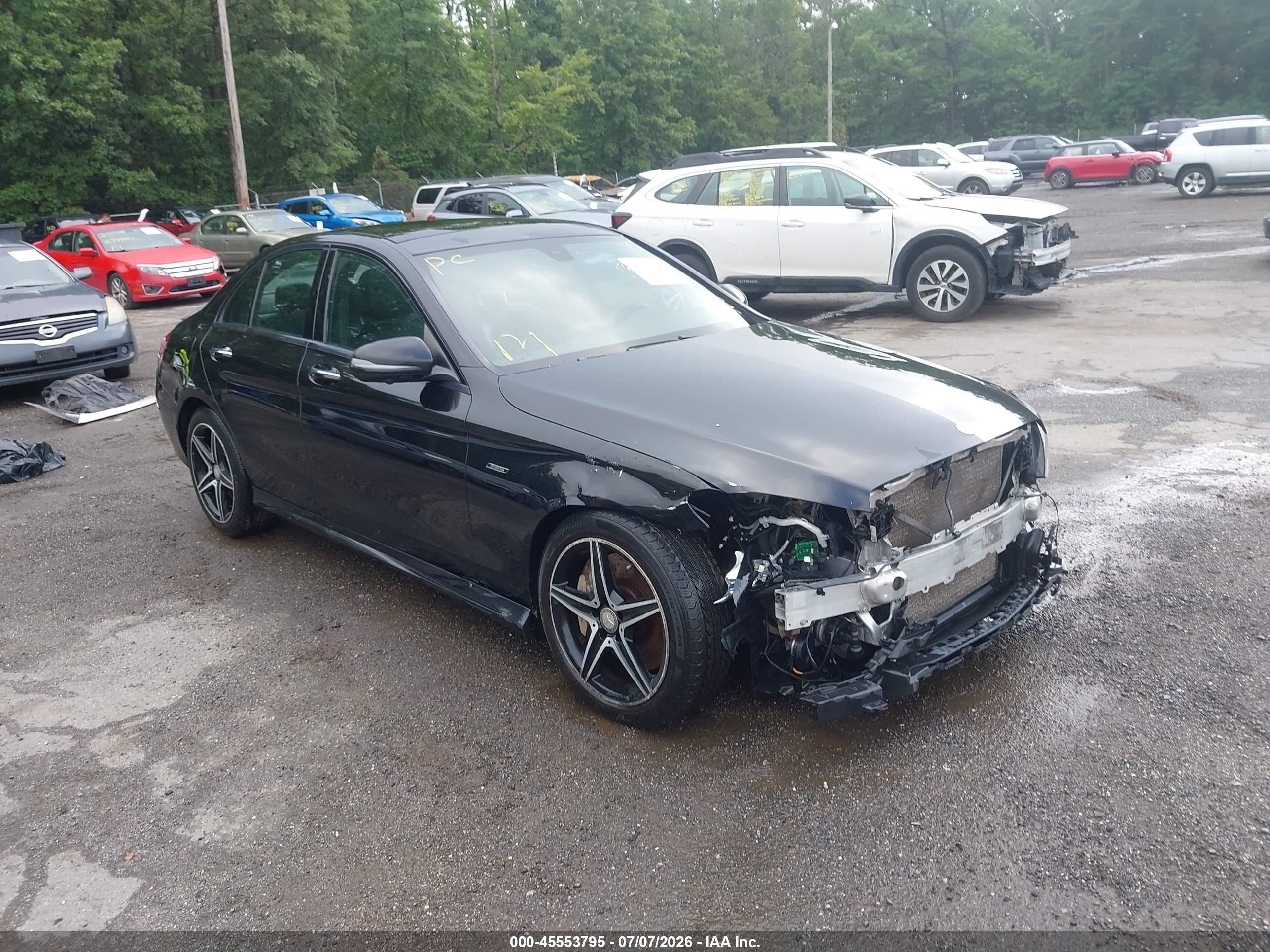 2016 Mercedes-Benz C 450 AMG, VIN 55SWF6EB8GU163950 — Front end