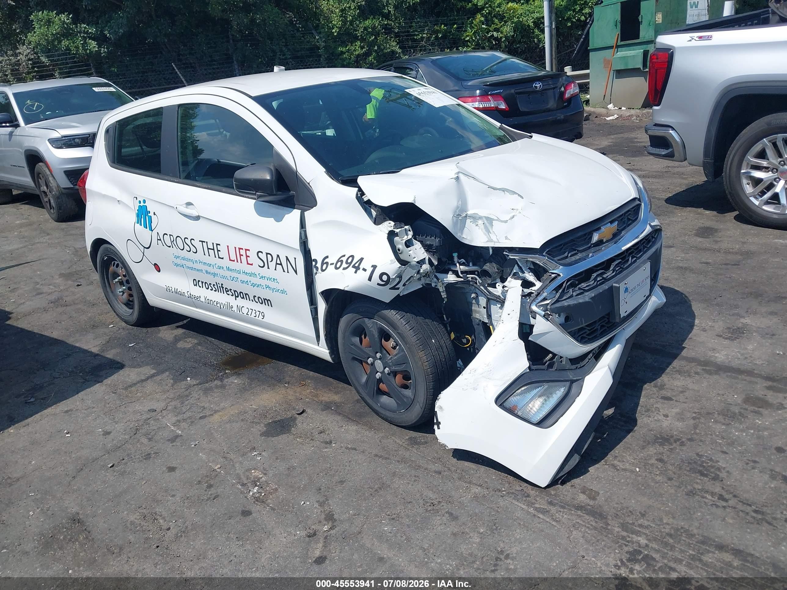 2021 Chevrolet Spark LS, VIN KL8CB6SA2MC728495 — Auction photo 1 of 5