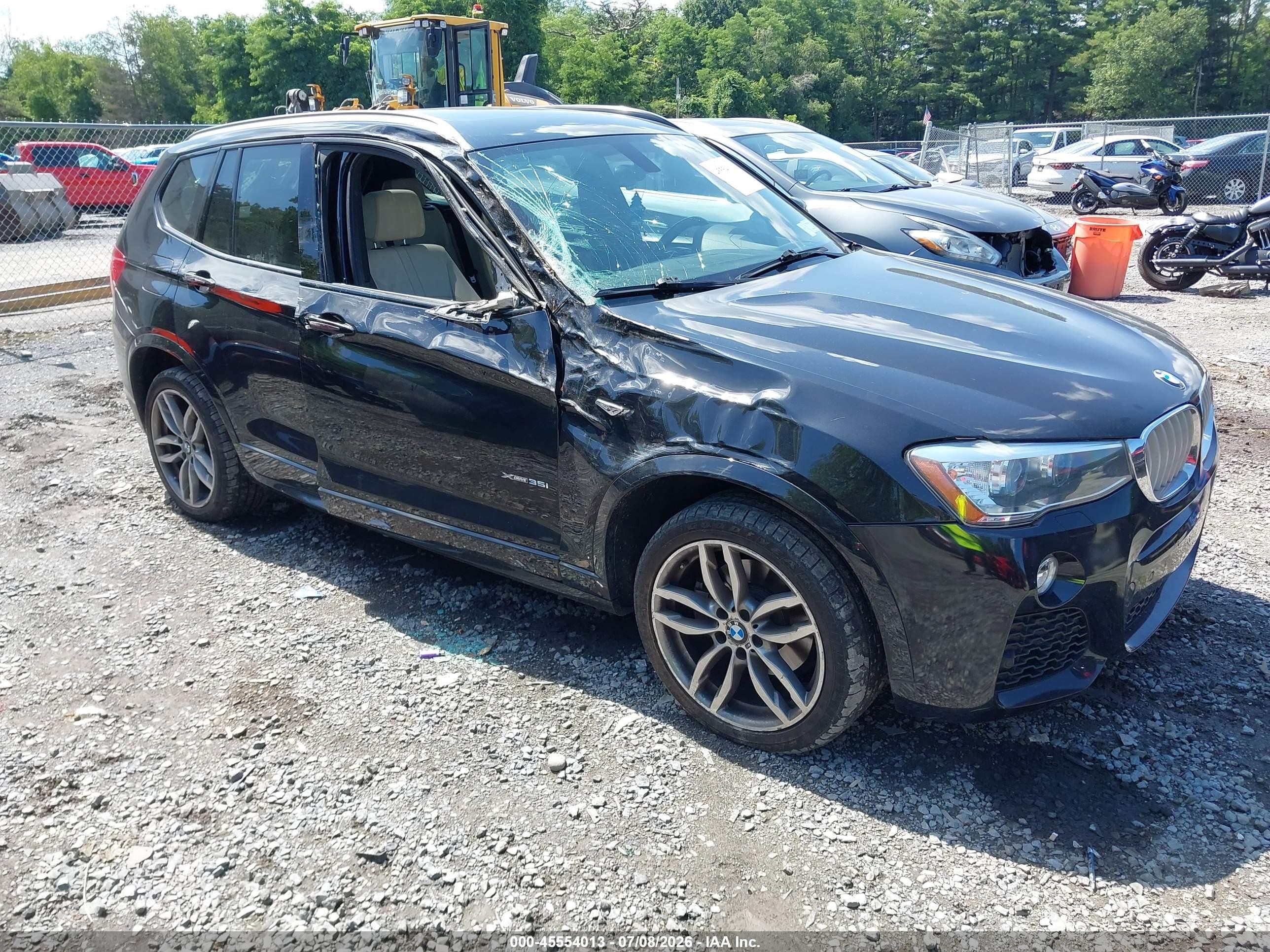 2016 BMW X3 xDrive35i, VIN 5UXWX7C59G0S16928 — Side