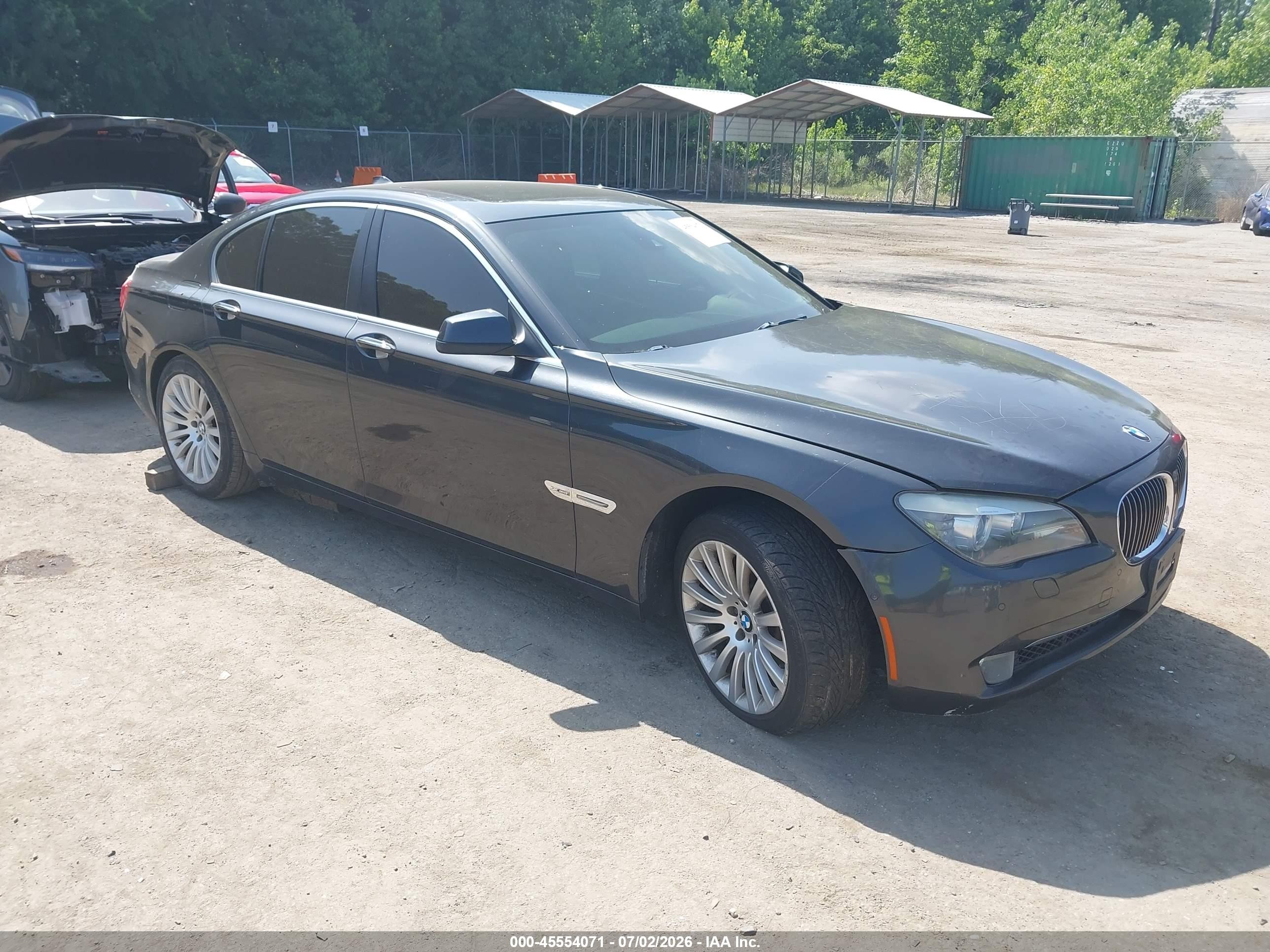 2012 BMW 7 Series 750i xDrive, VIN WBAKC6C56CC397112 — Engine fire