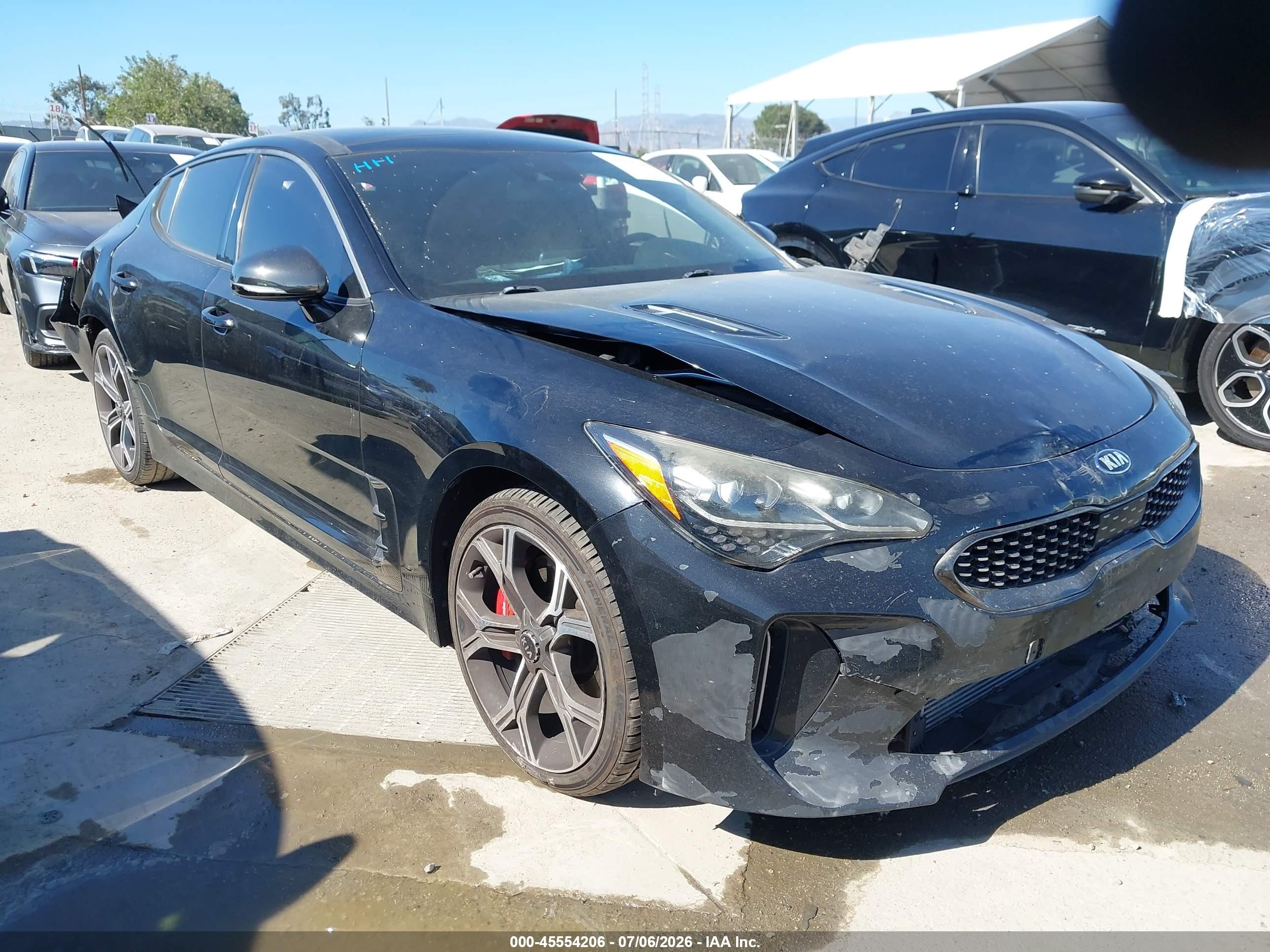 2021 Kia Stinger GT1, VIN KNAE45LC5M6092316 — Rear end