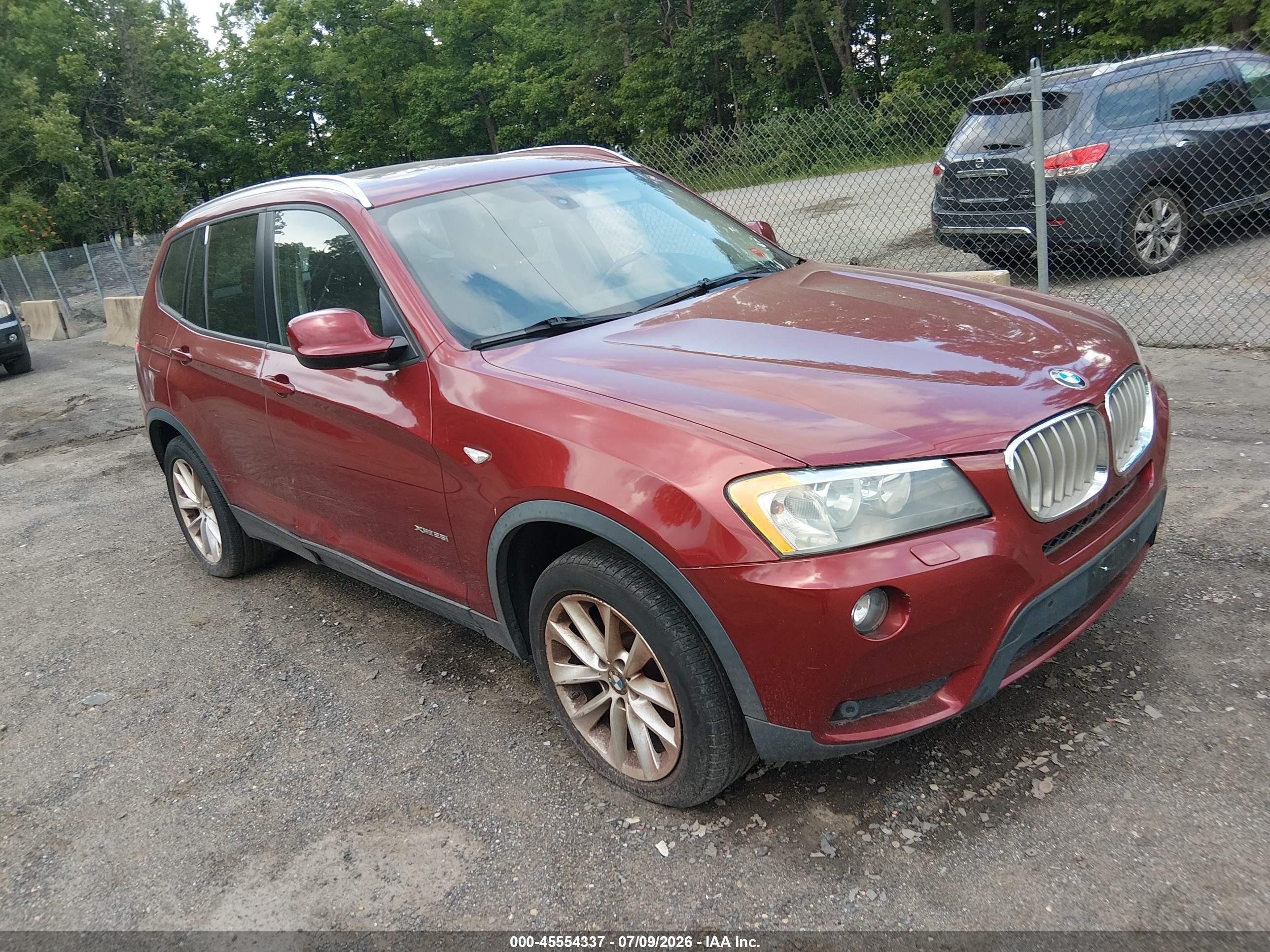 2014 BMW X3 xDrive28i, VIN 5UXWX9C53E0D26899 — Обычный износ