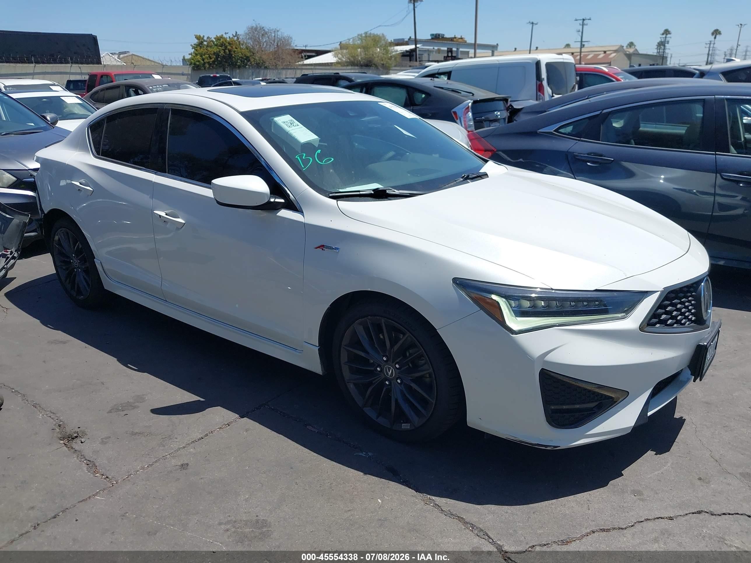 2019 Acura ILX Premium, VIN 19UDE2F82KA000804 — Rear end