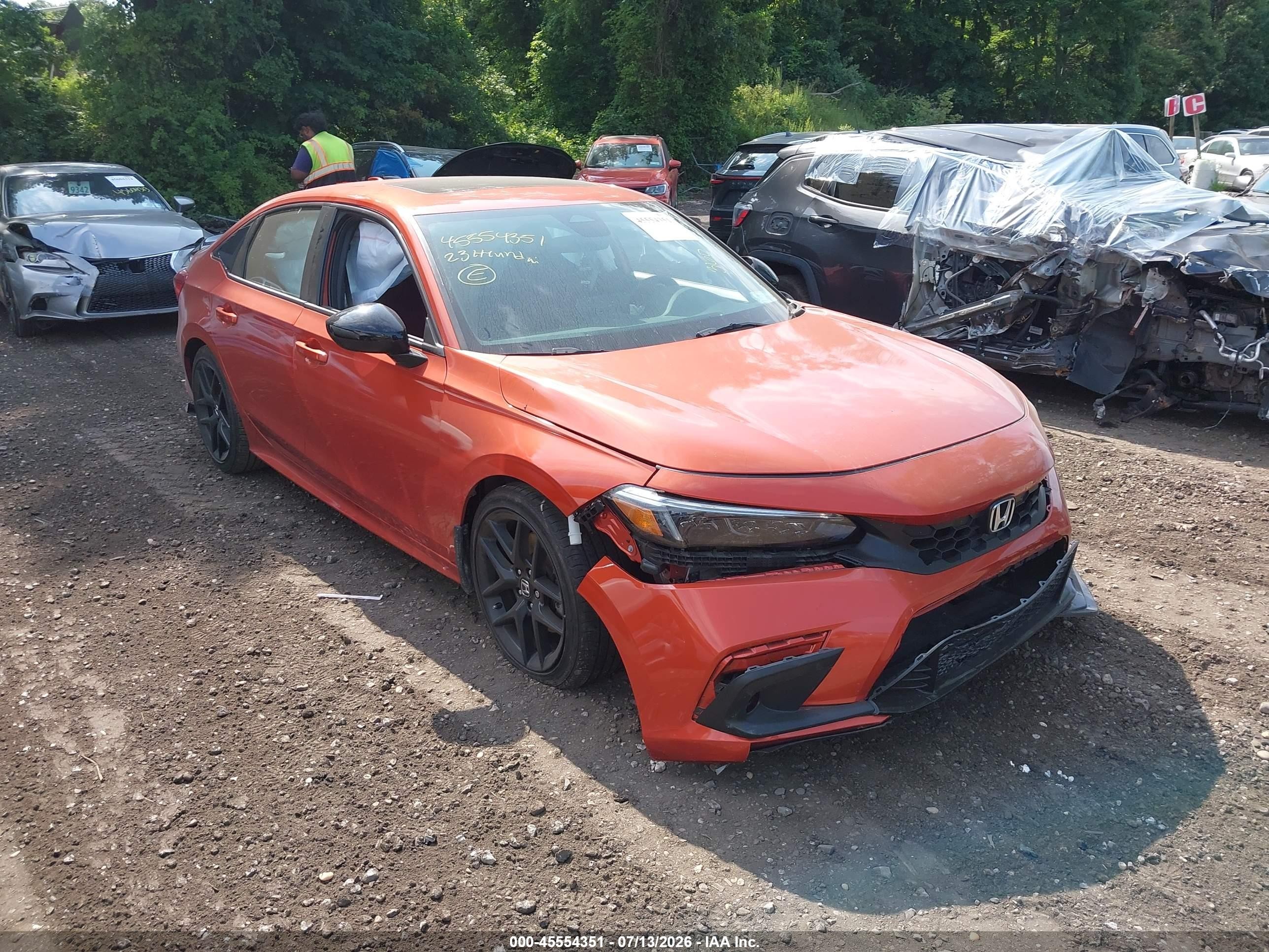 2023 Honda Civic Si, VIN 2HGFE1E53PH473114 — Перед