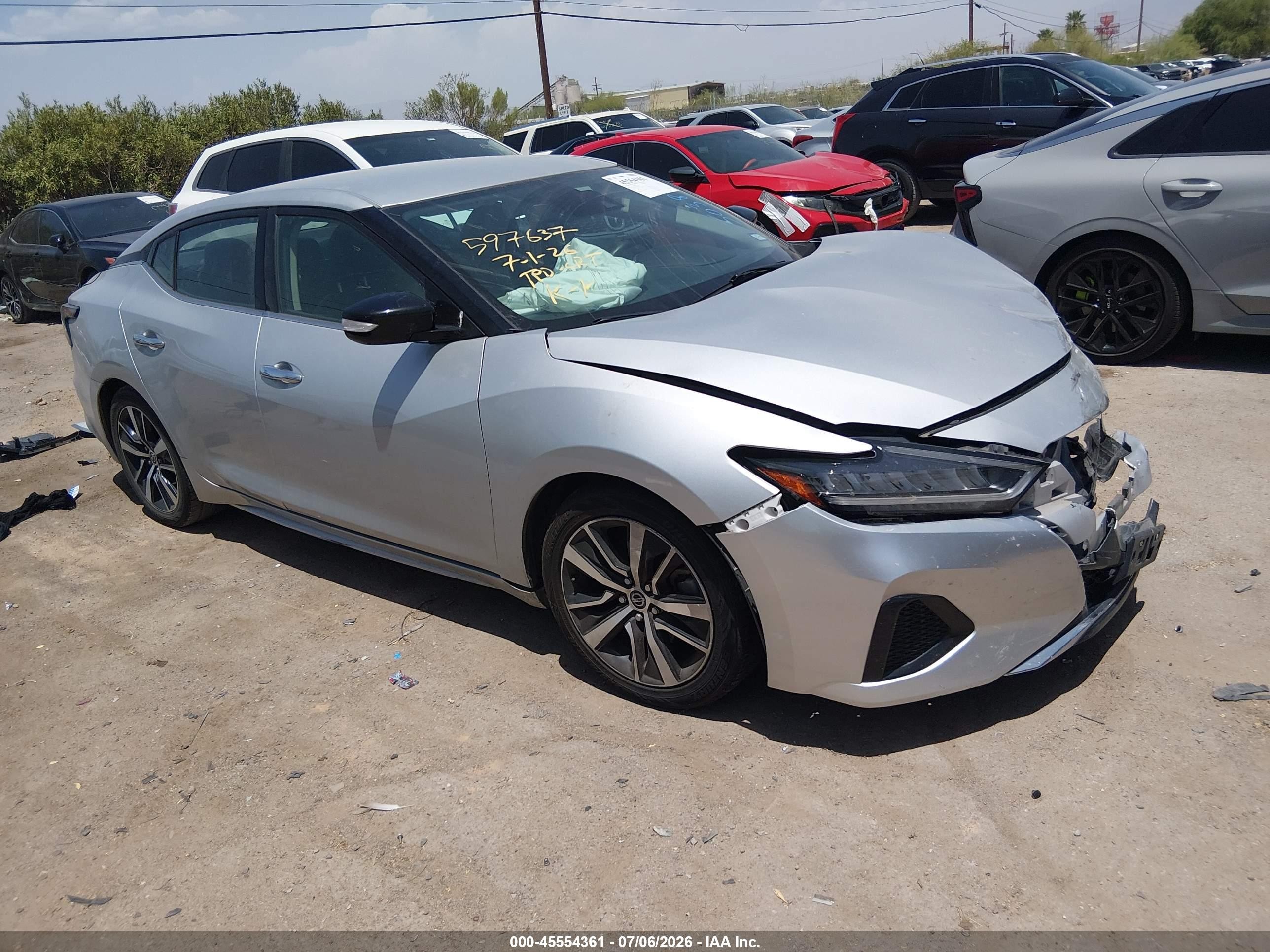 2022 Nissan Maxima SV, VIN 1N4AA6CV0NC503891 — Front end