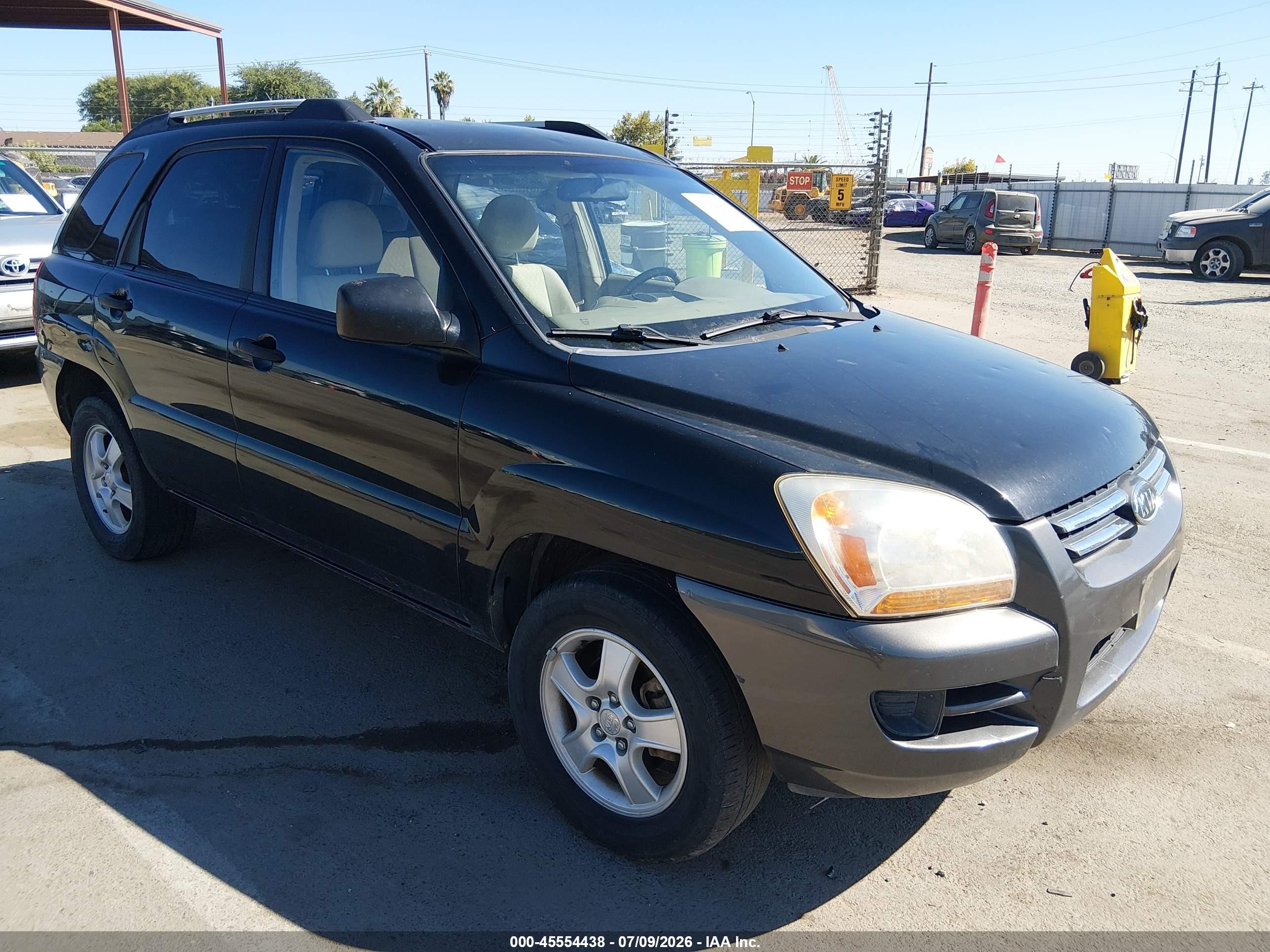 2007 Kia Sportage LX, VIN KNDJF724377402320 — Обычный износ