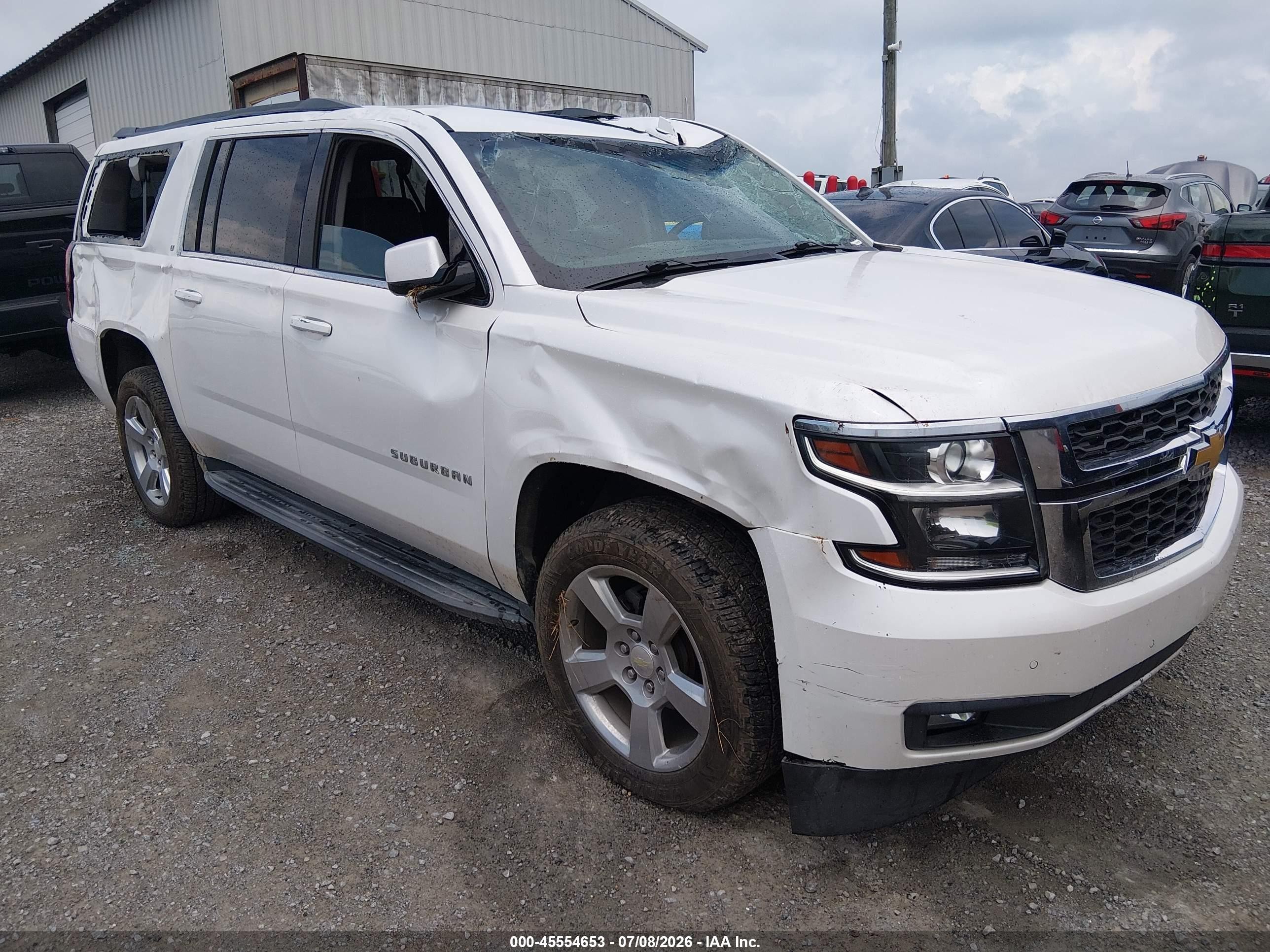 2018 Chevrolet Suburban LT, VIN 1GNSKHKC2JR281392 — Rollover