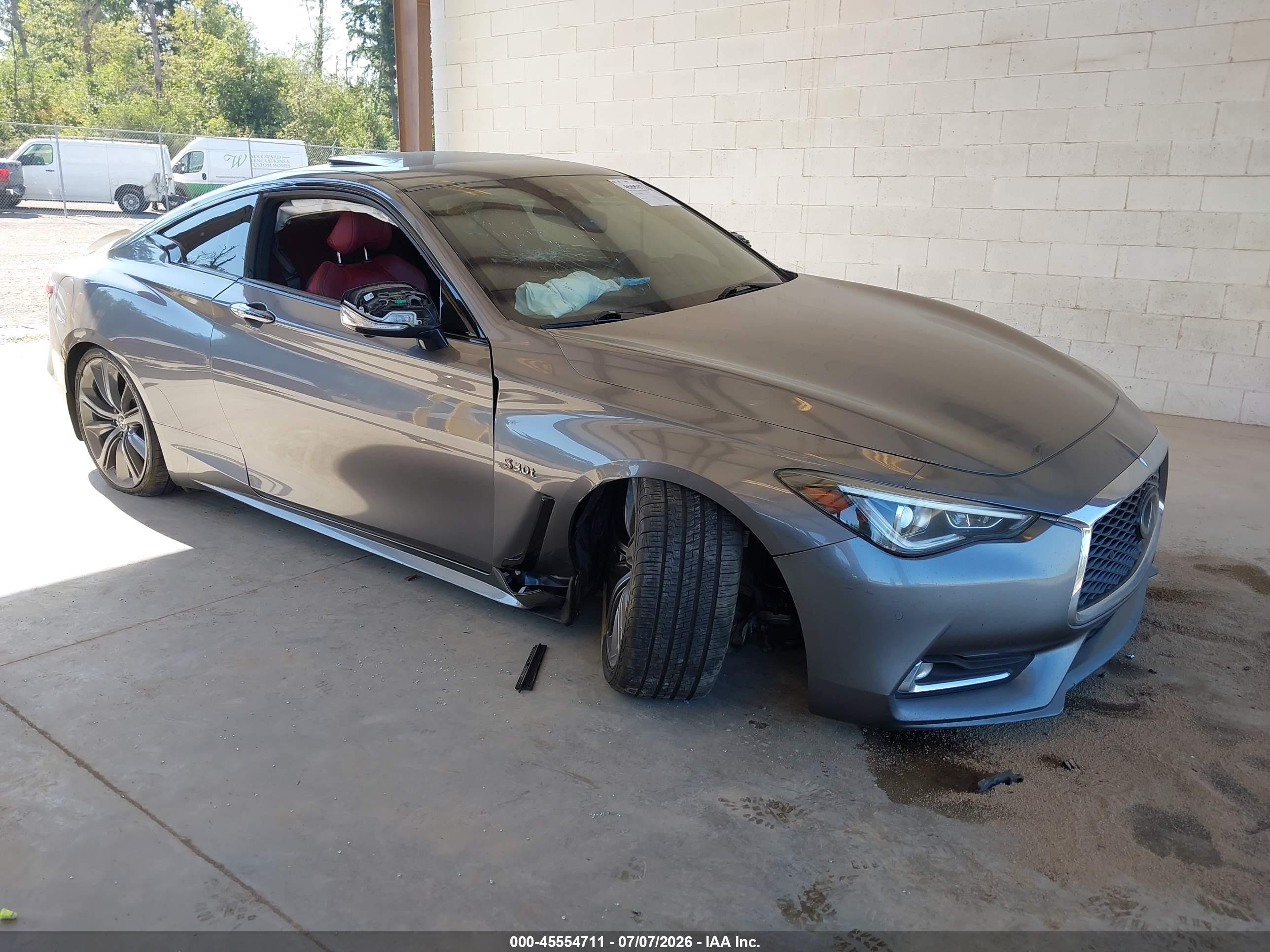 2019 Infiniti Q60 Red Sport 400, VIN JN1FV7EL8KM440103 — Front end