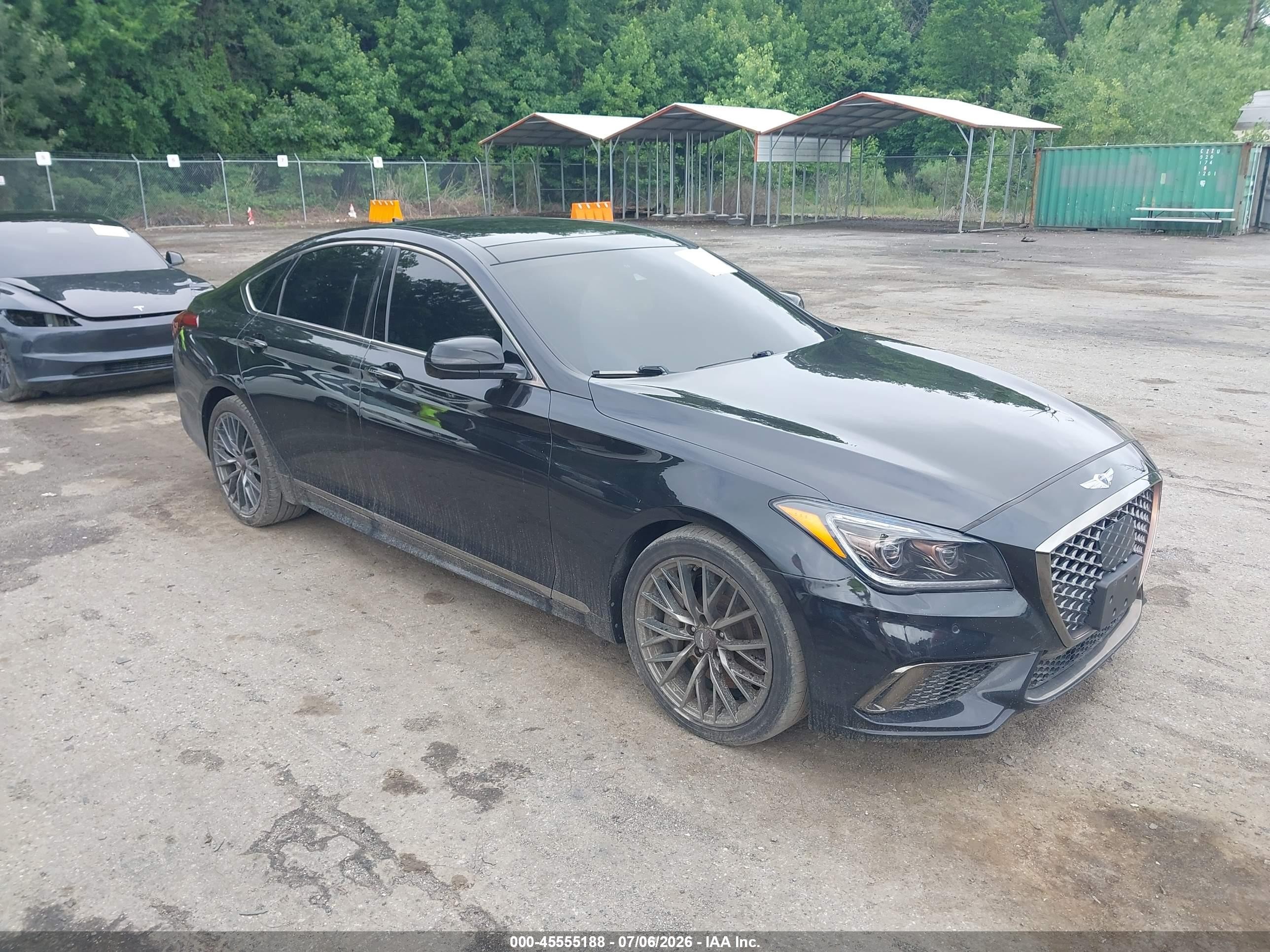 2018 Genesis G80 Sport, VIN KMHGN4JB4JU244277 — Normal wear