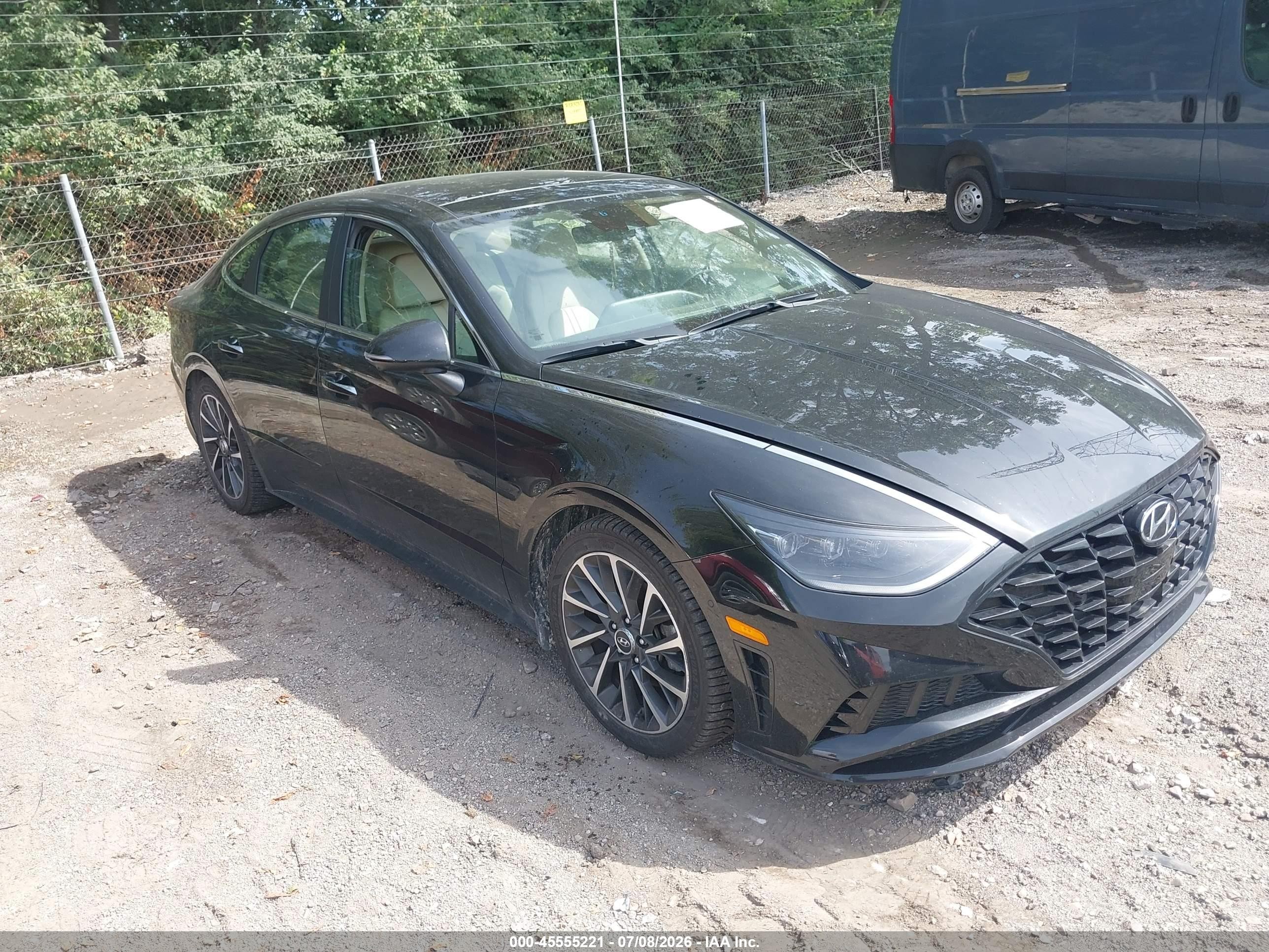 2022 Hyundai Sonata Limited, VIN KMHL34J20NA197292 — Interior fire