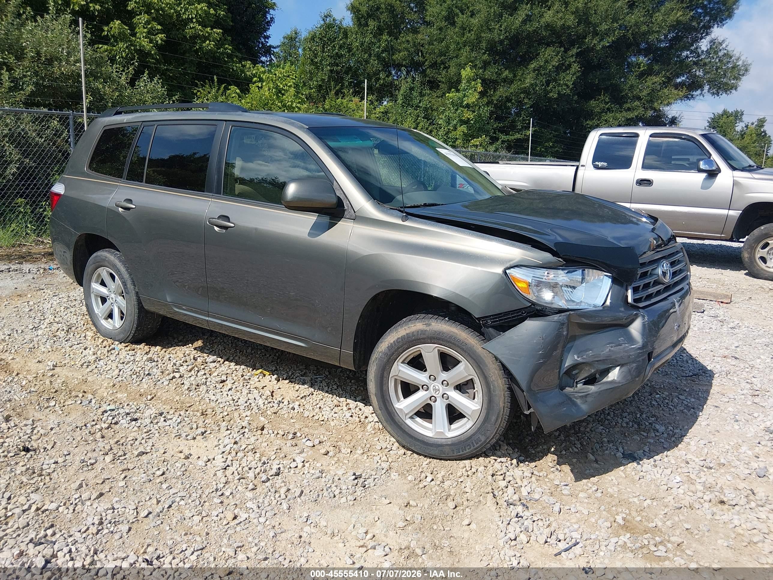 2009 Toyota Highlander, VIN JTEDA41A392005025 — Front end