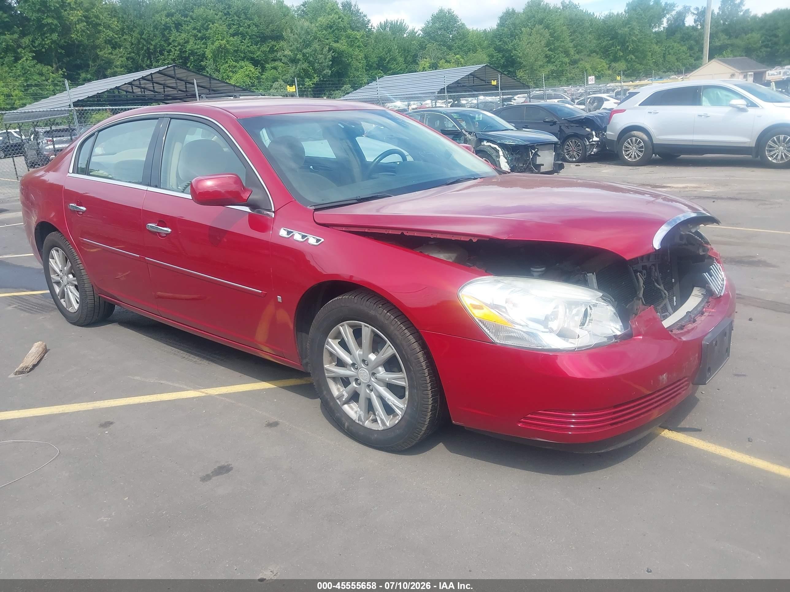 2009 Buick Lucerne CX-2, VIN 1G4HP57159U122817 — Перед