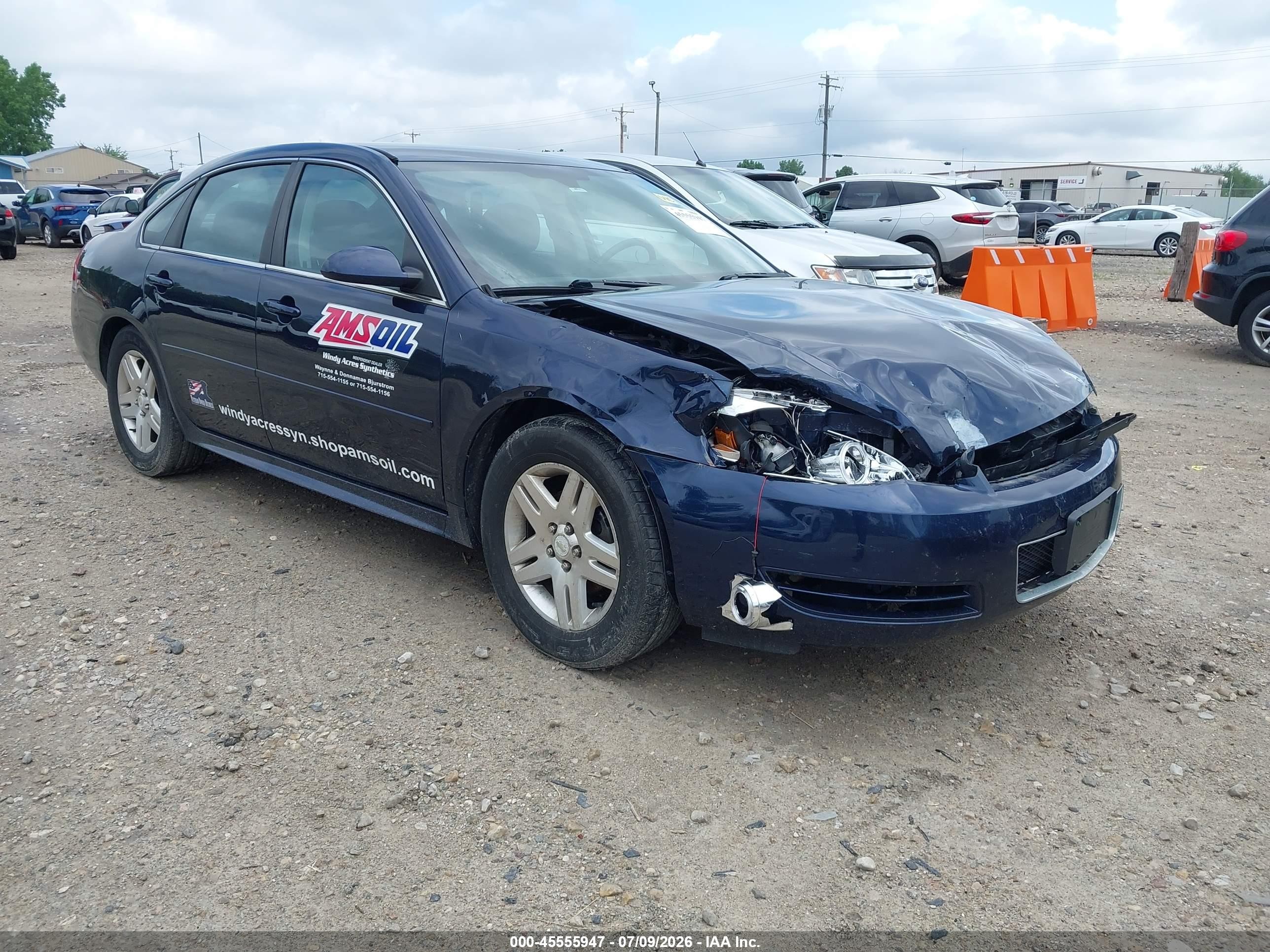 2012 Chevrolet Impala LT Retail, VIN 2G1WB5E34C1207237 — Front end