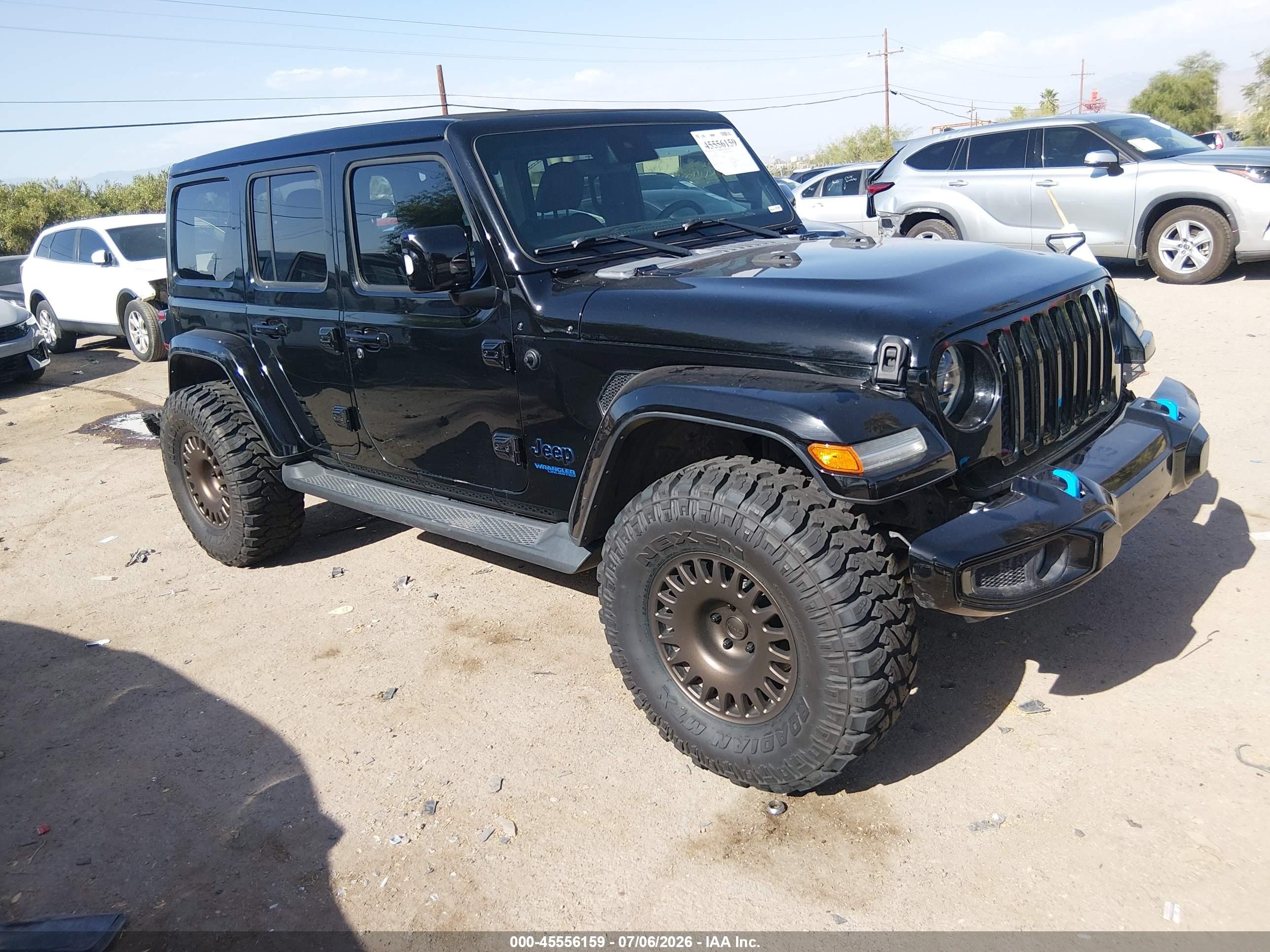2022 Jeep Wrangler Unlimited Sahara, VIN 1C4JJXP62NW113456 — Rear end
