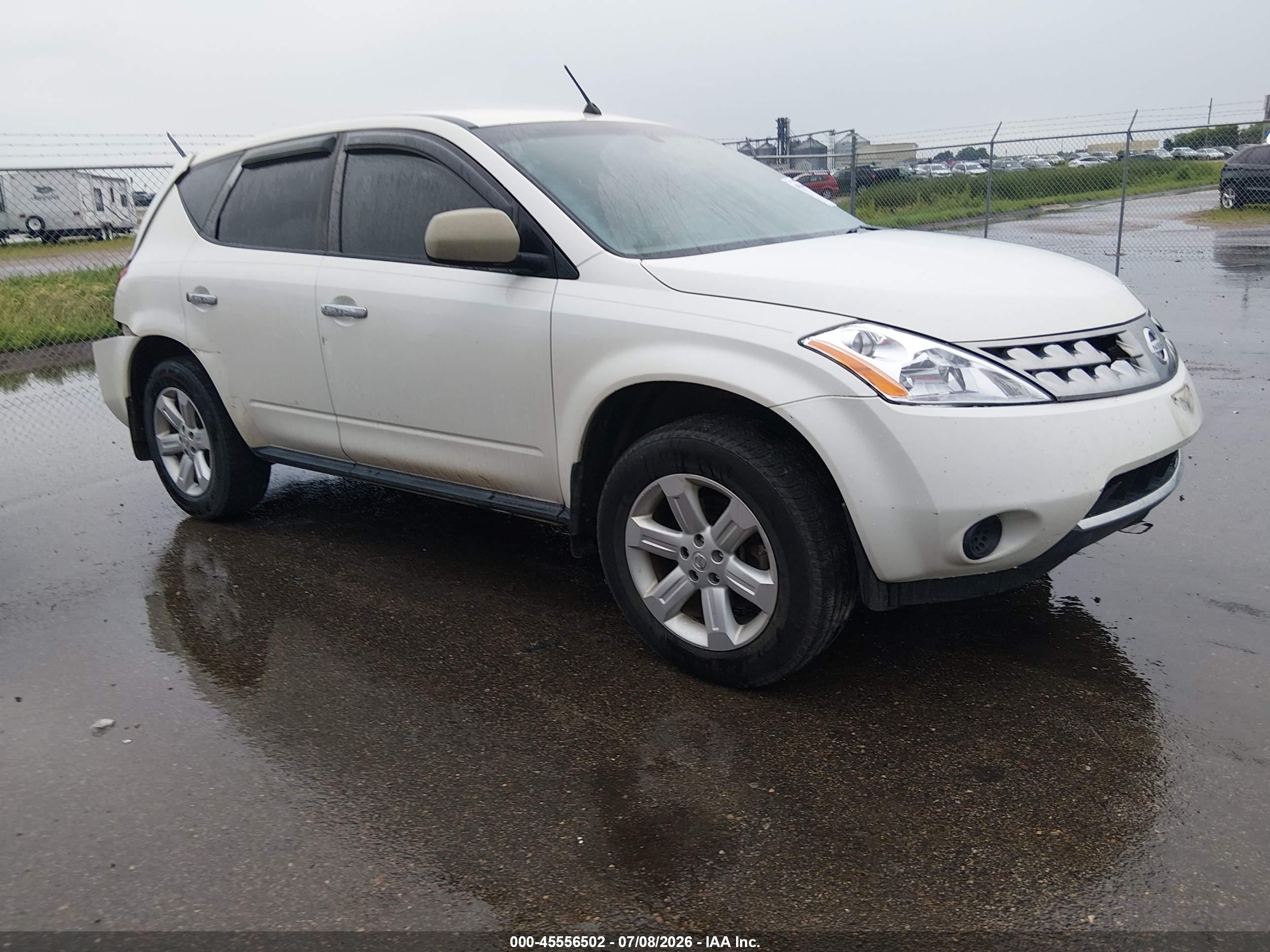 2007 Nissan Murano S, VIN JN8AZ08T37W530449 — Rear end