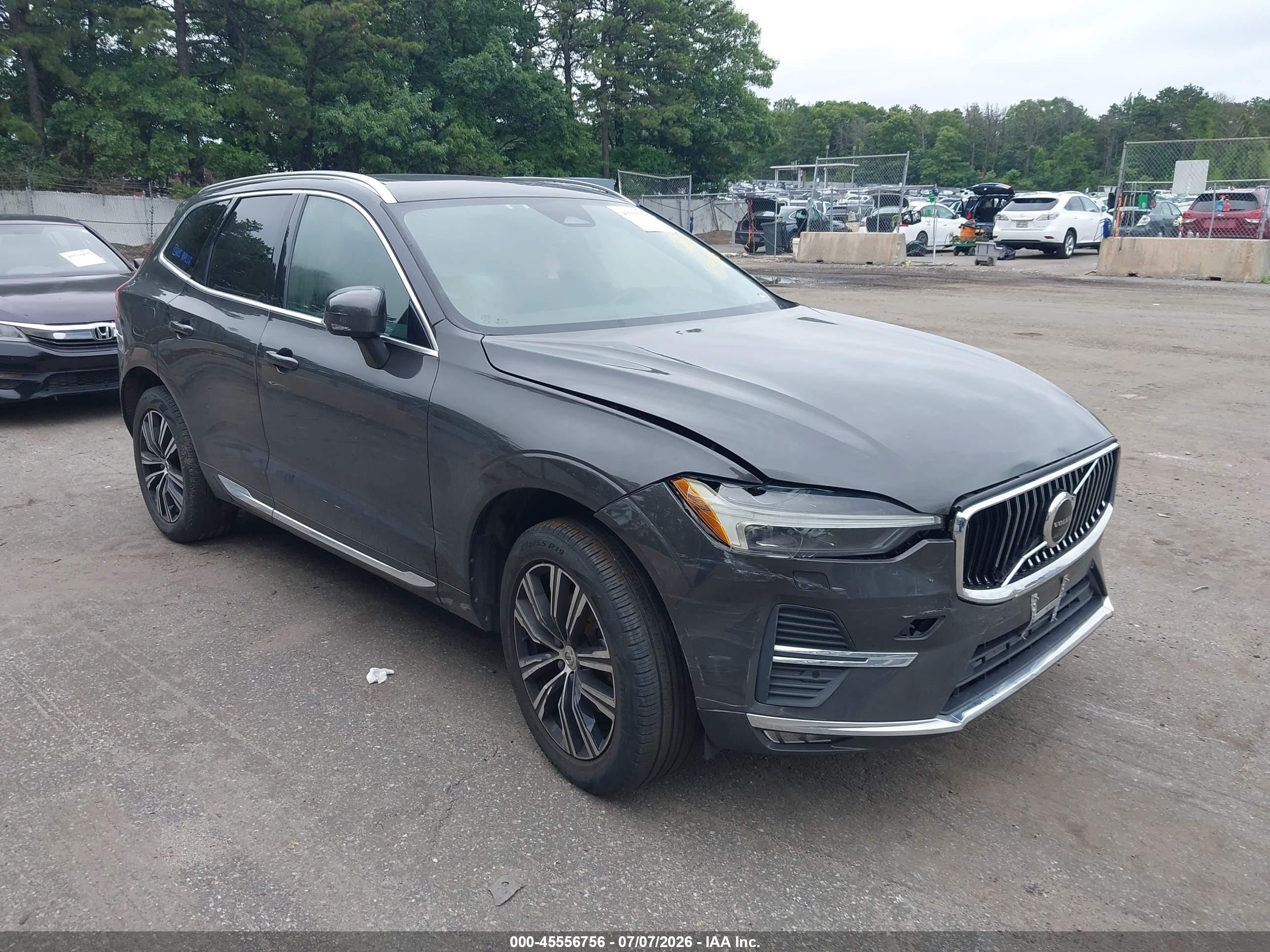2022 Volvo XC60 Inscription, VIN YV4L12RL6N1901343 — Front end