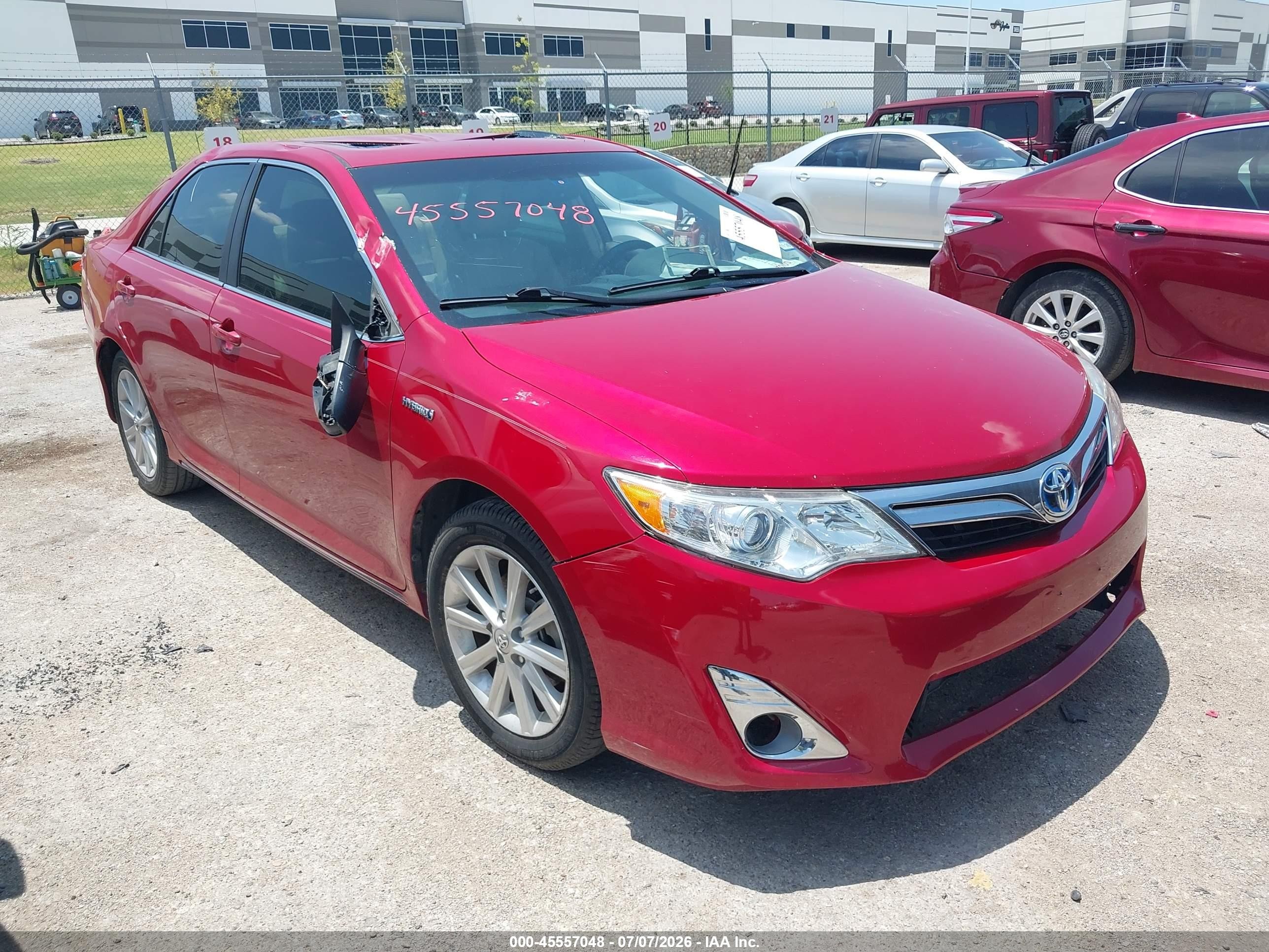2013 Toyota Camry XLE, VIN 4T1BD1FK1DU088868 — Roof