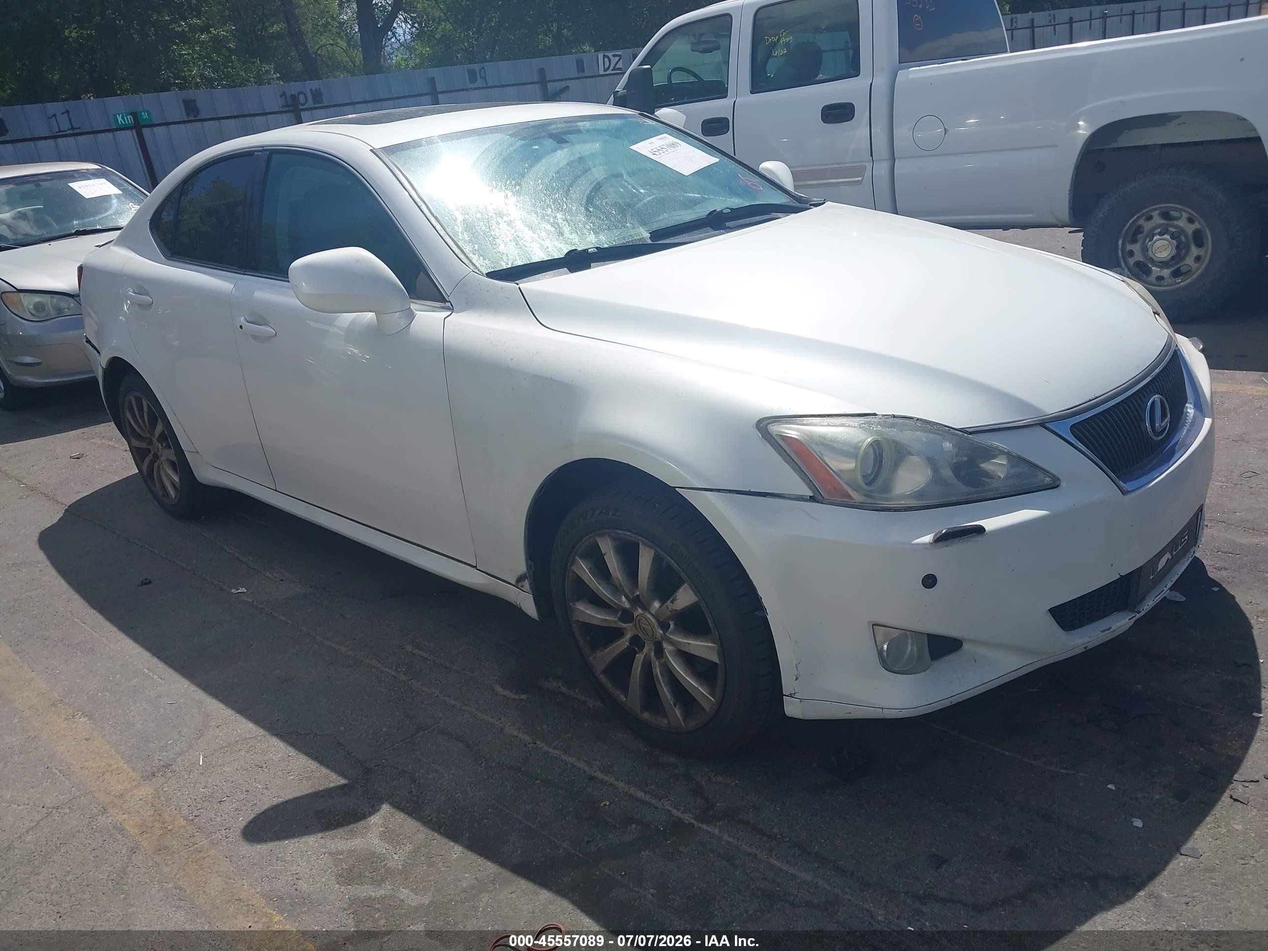 2008 Lexus IS 250, VIN JTHCK262185024350 — Rear end