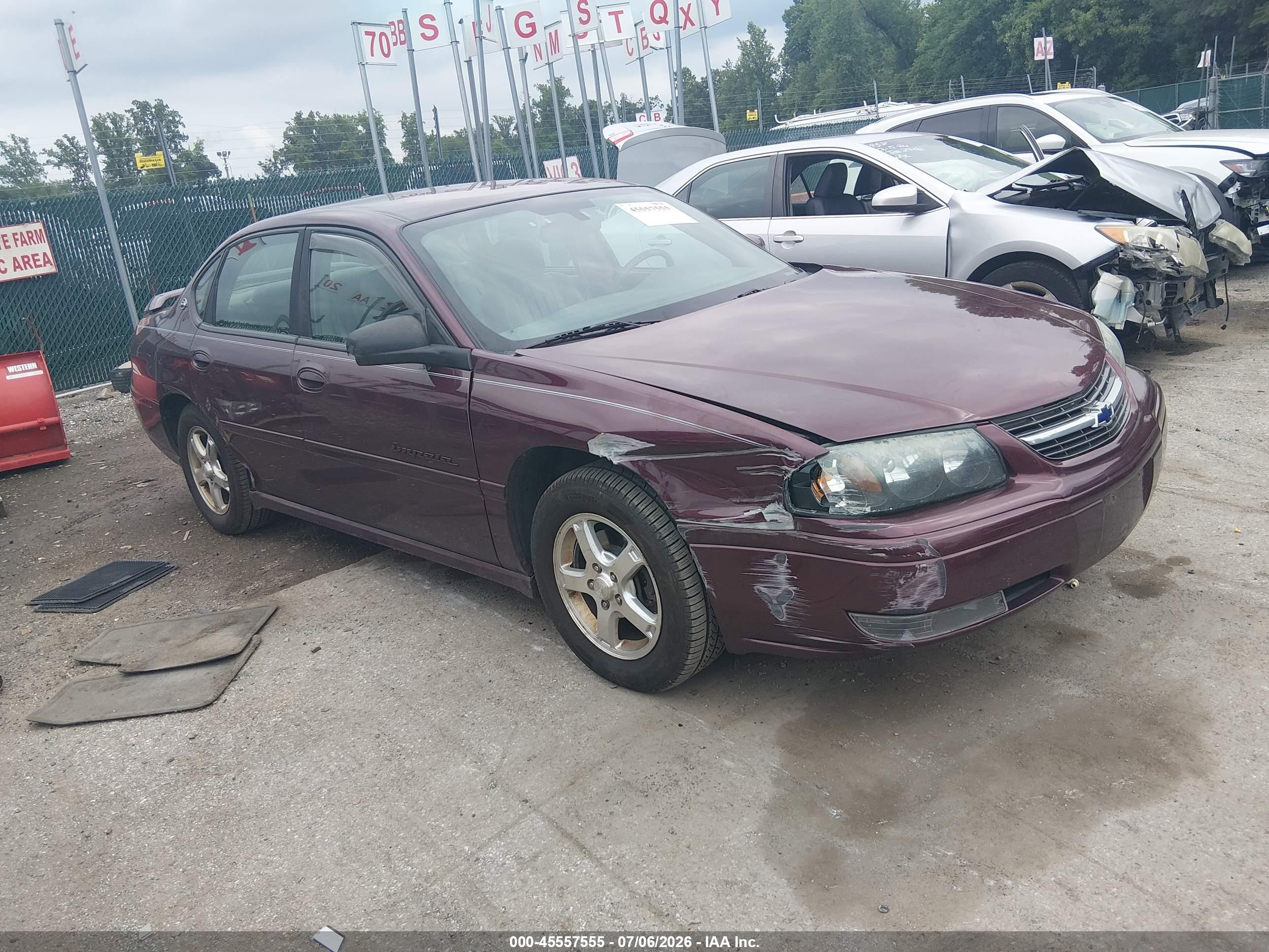 2004 Chevrolet Impala LS, VIN 2G1WH55K549254866 — Бок
